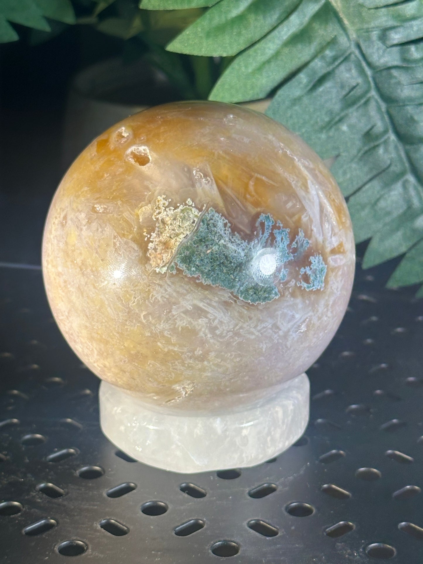 Cotton Candy Agate Crystal Sphere