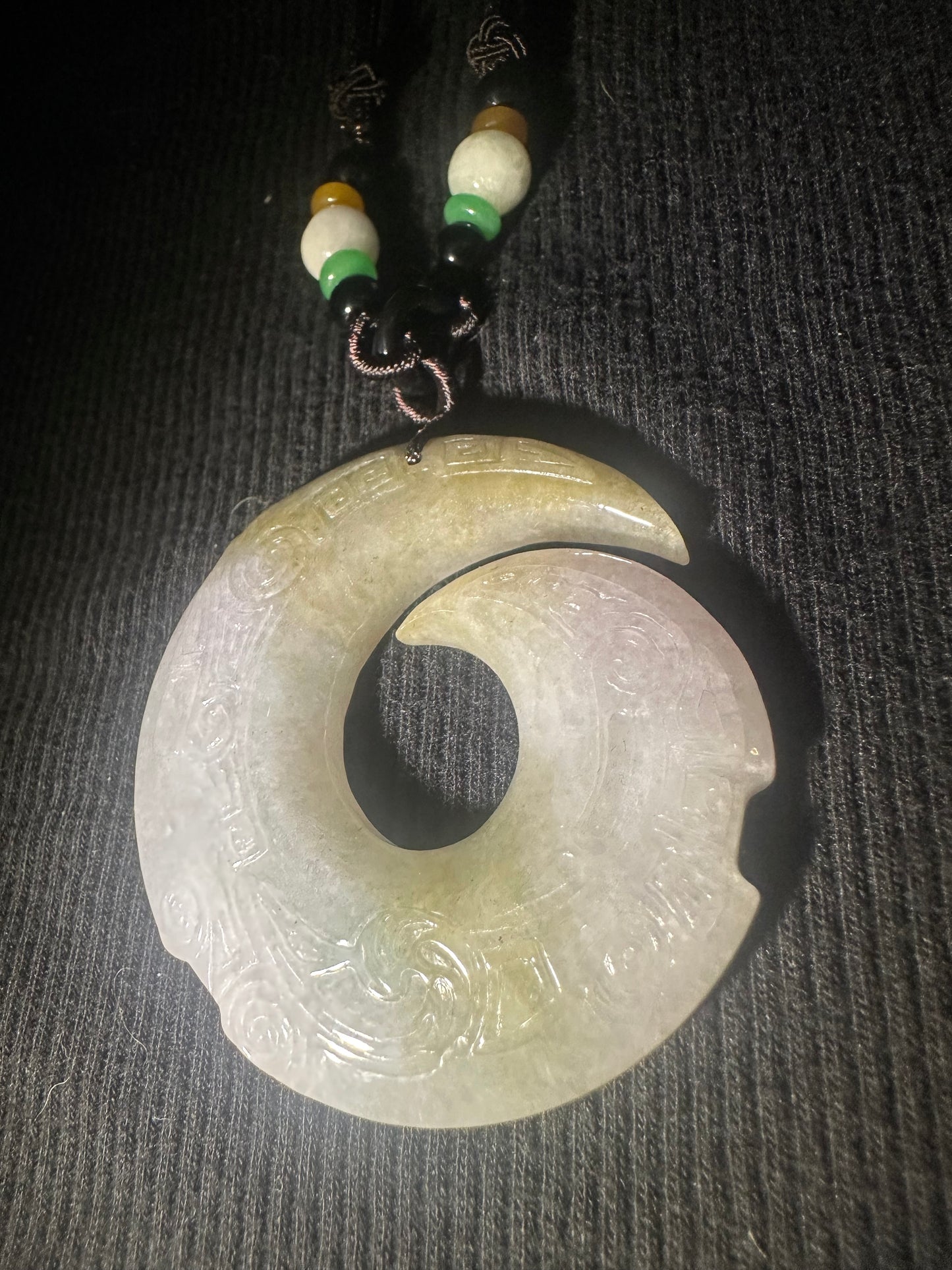 Jadeite “Unalome” Pendant