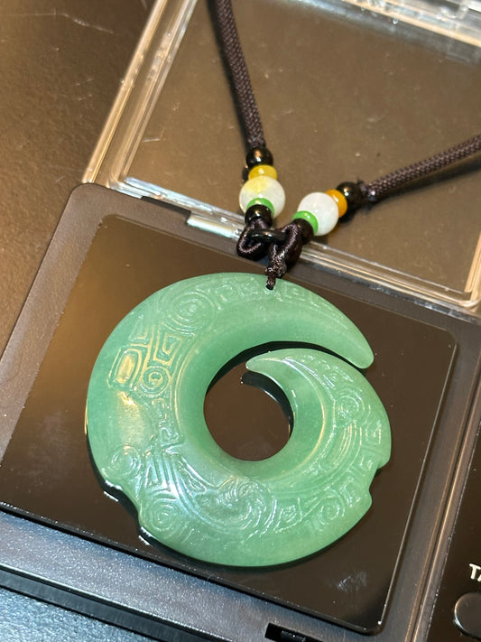 Aventurine “Unalome” Pendant