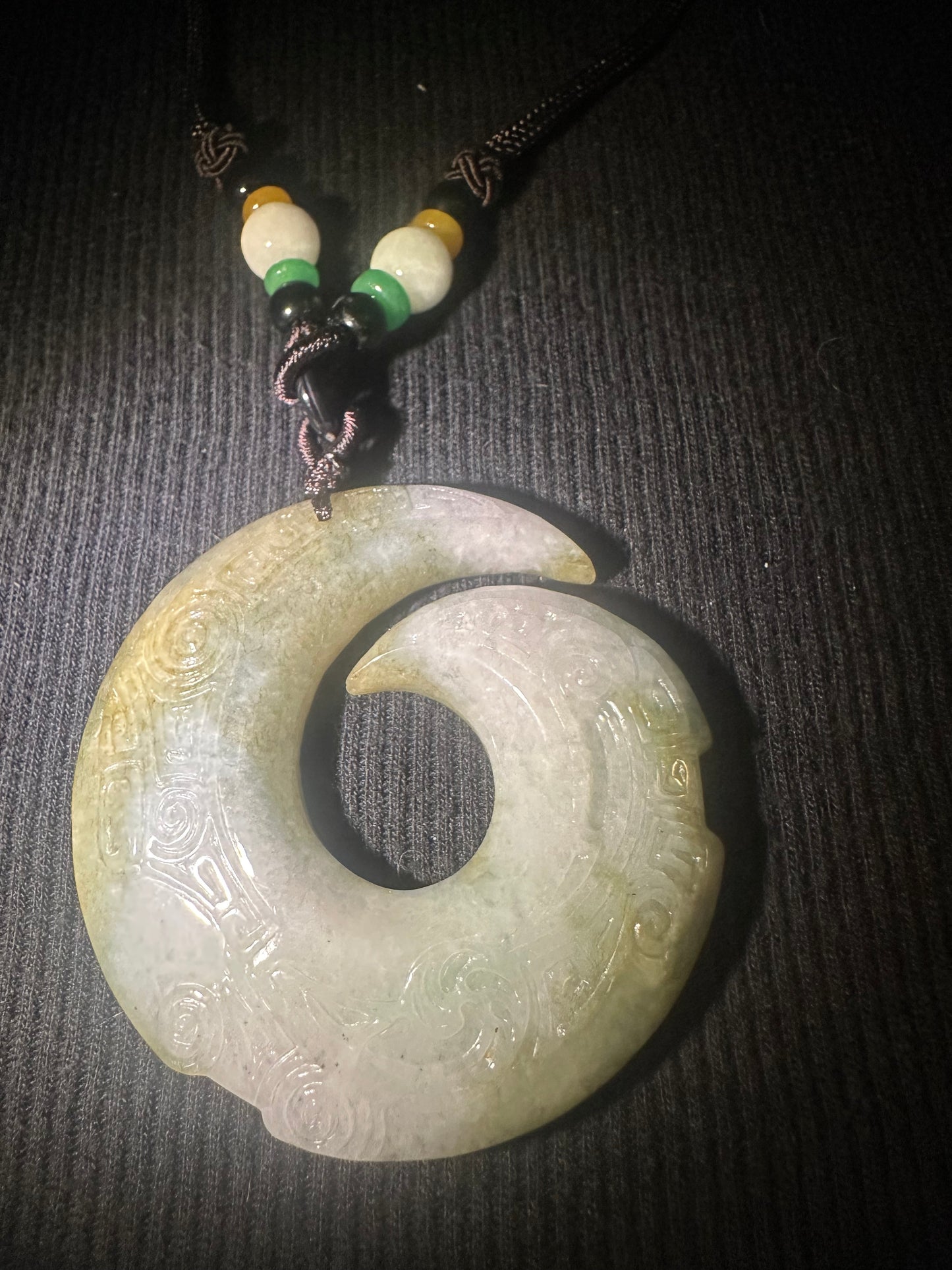 Jadeite “Unalome” Pendant