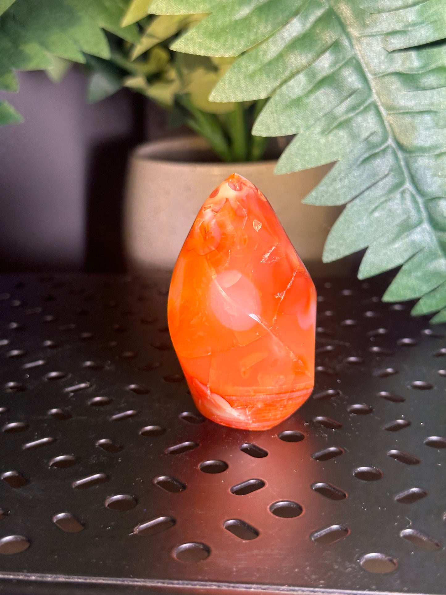 Carnelian Agate “Spiral” Crystal Tower