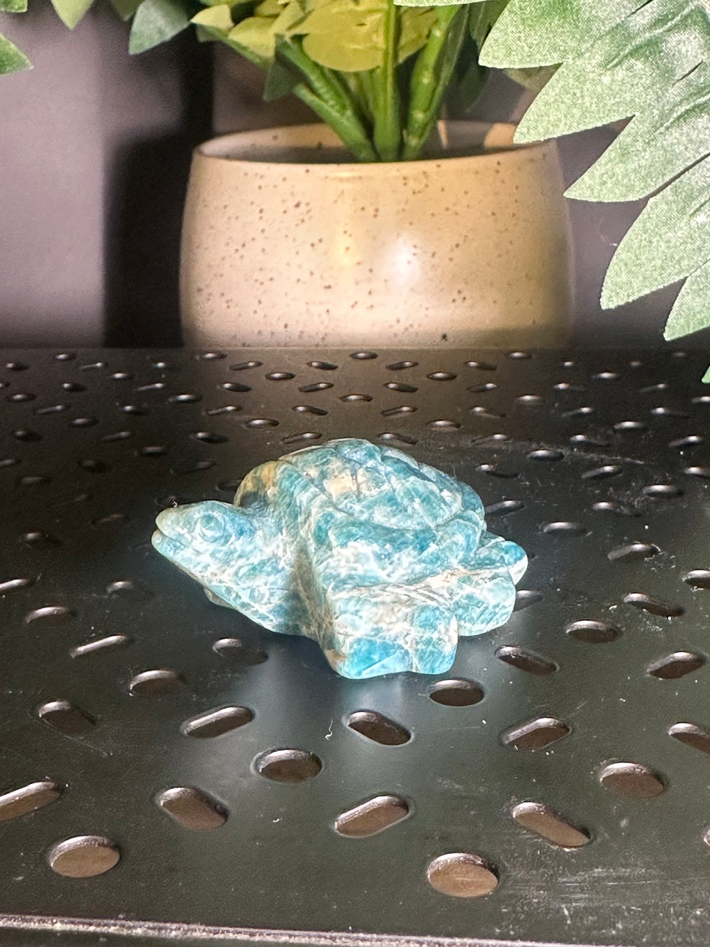 Amazonite Turtle Crystal Sculpture