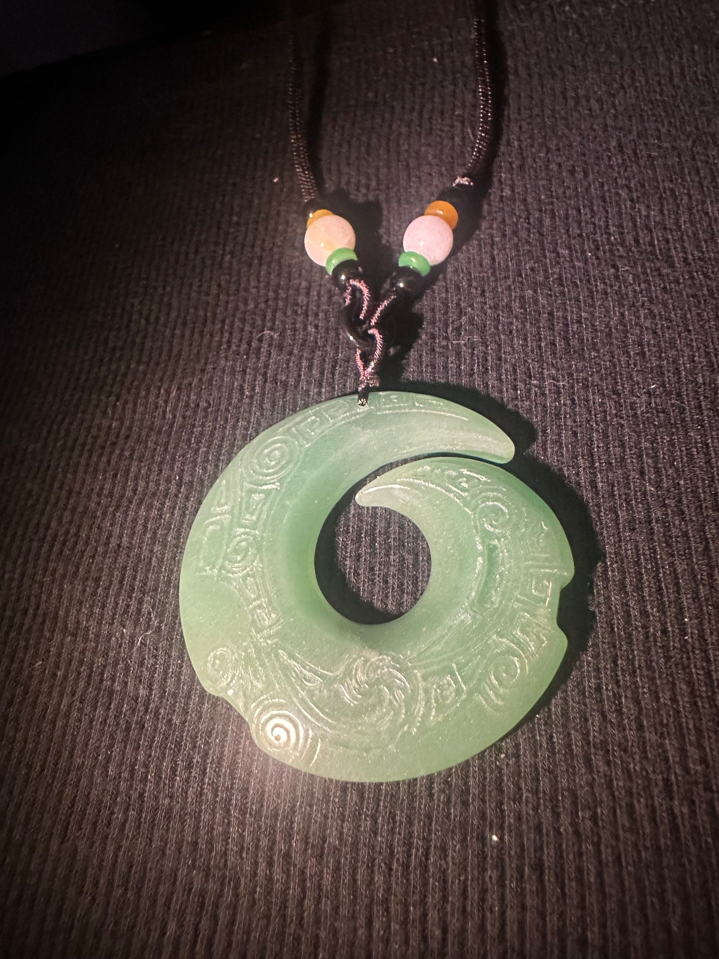 Aventurine “Unalome” Pendant