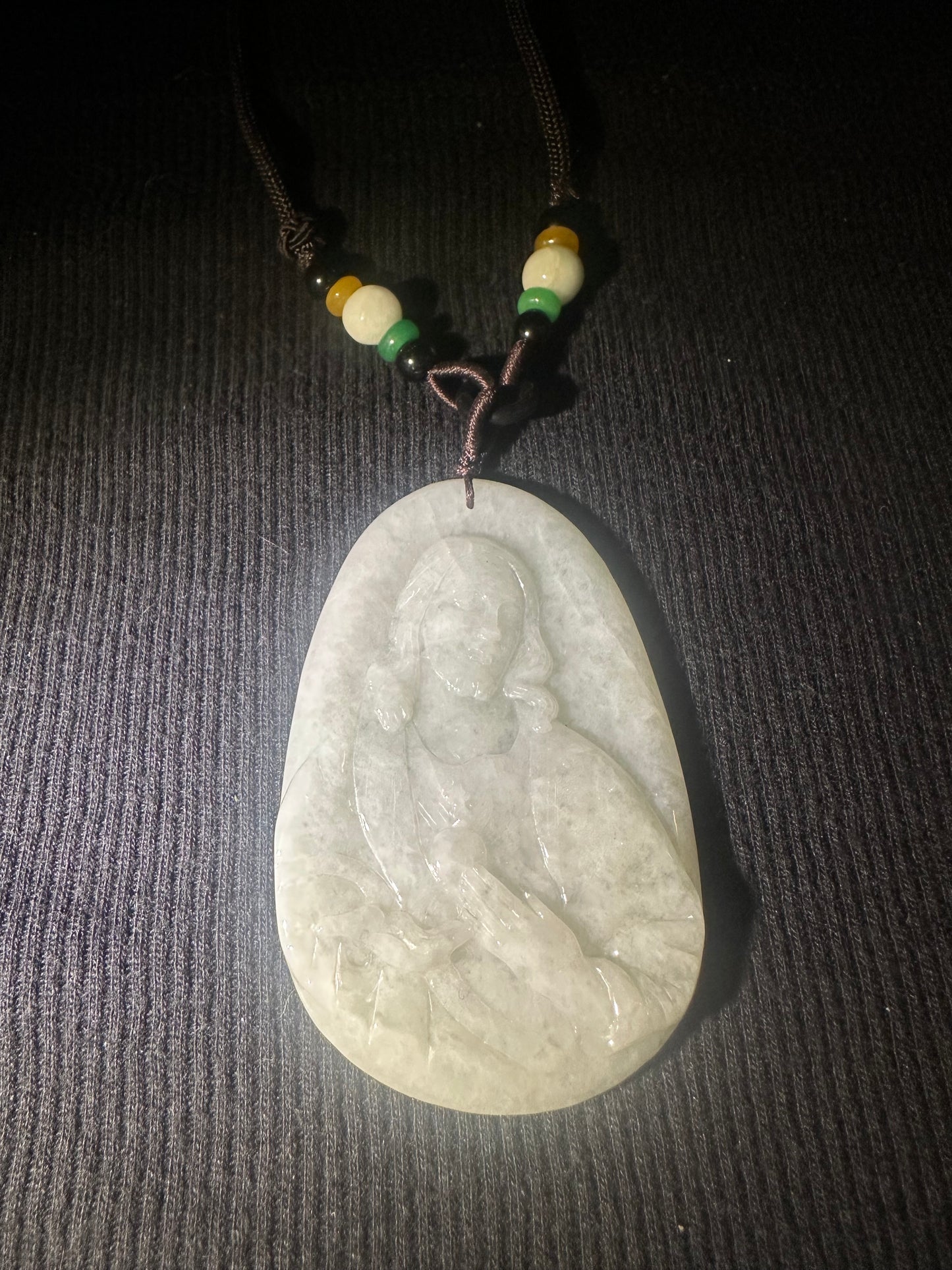 Jadeite “Jesus” Pendant