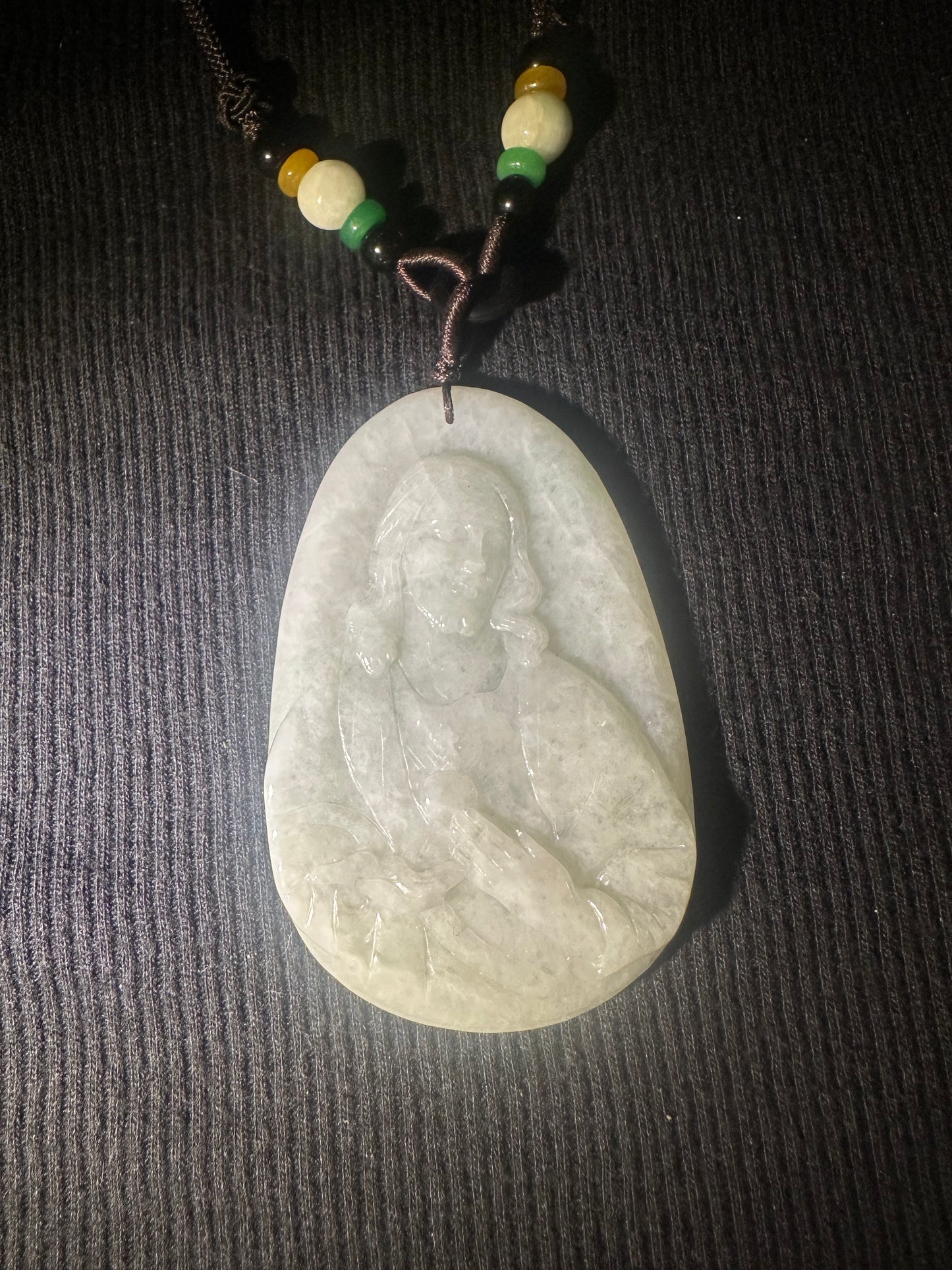 Jadeite “Jesus” Pendant