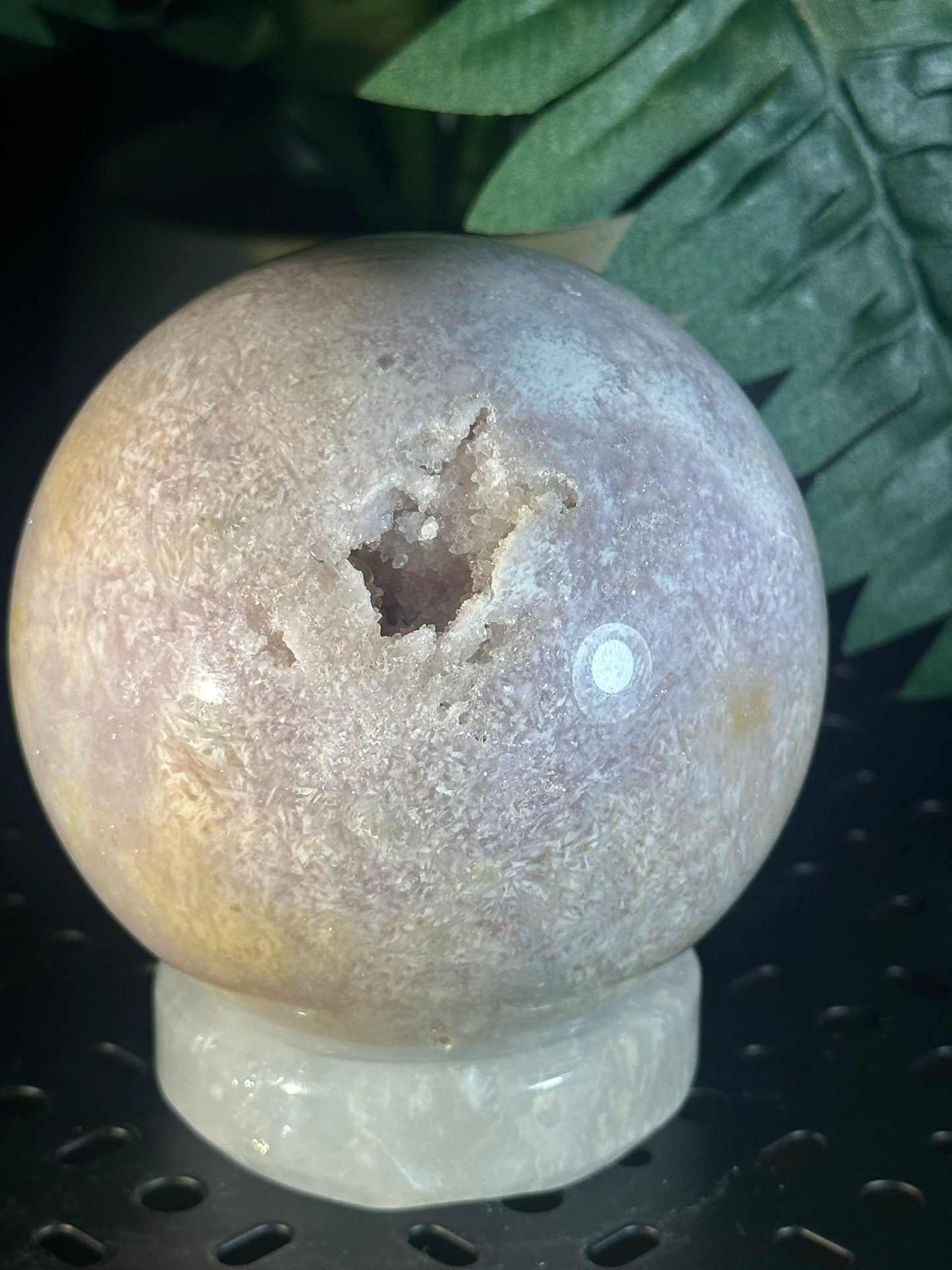 Cotton Candy Agate Crystal Sphere