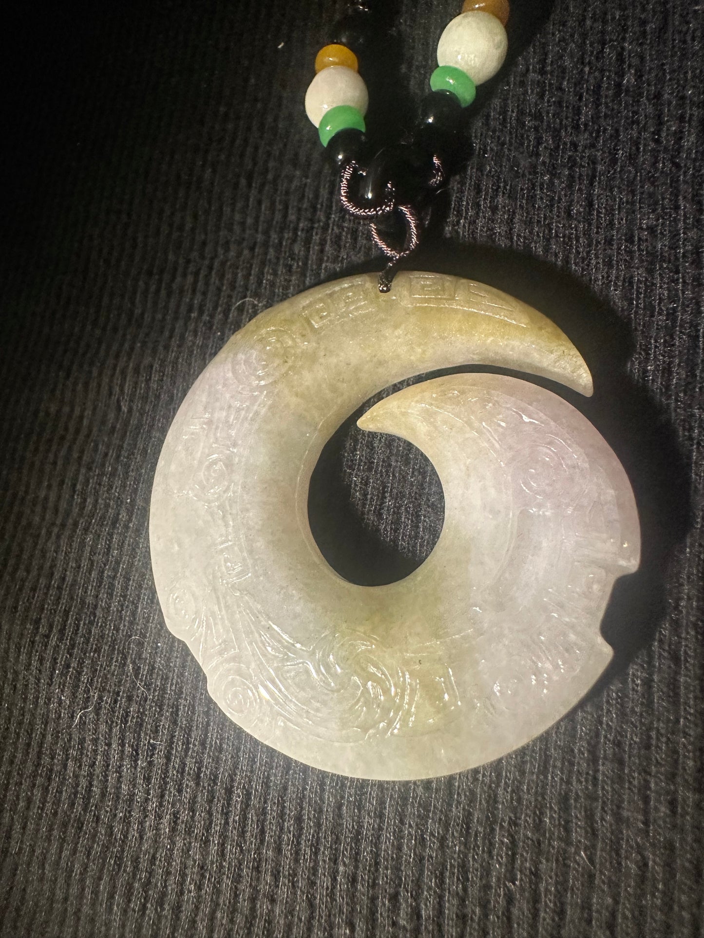 Jadeite “Unalome” Pendant