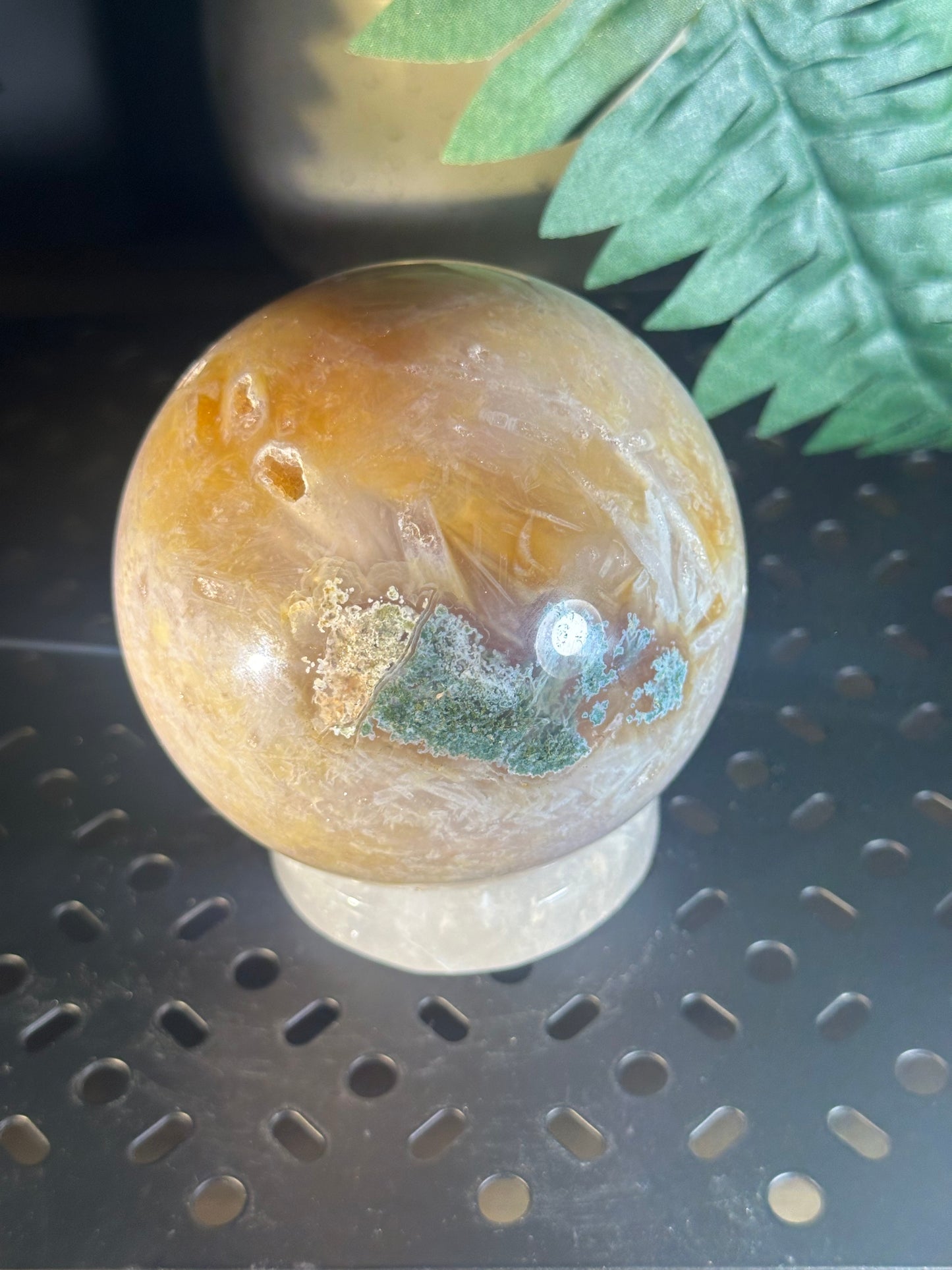 Cotton Candy Agate Crystal Sphere