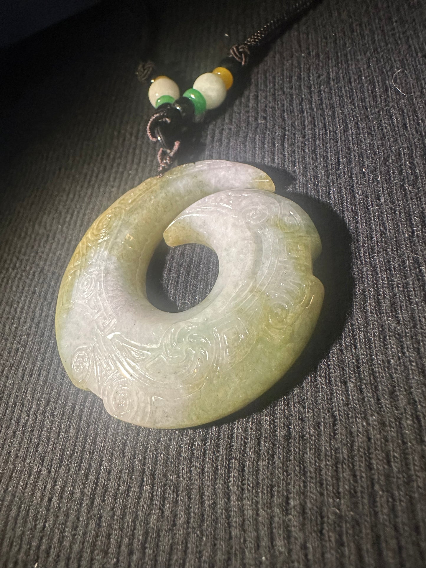 Jadeite “Unalome” Pendant