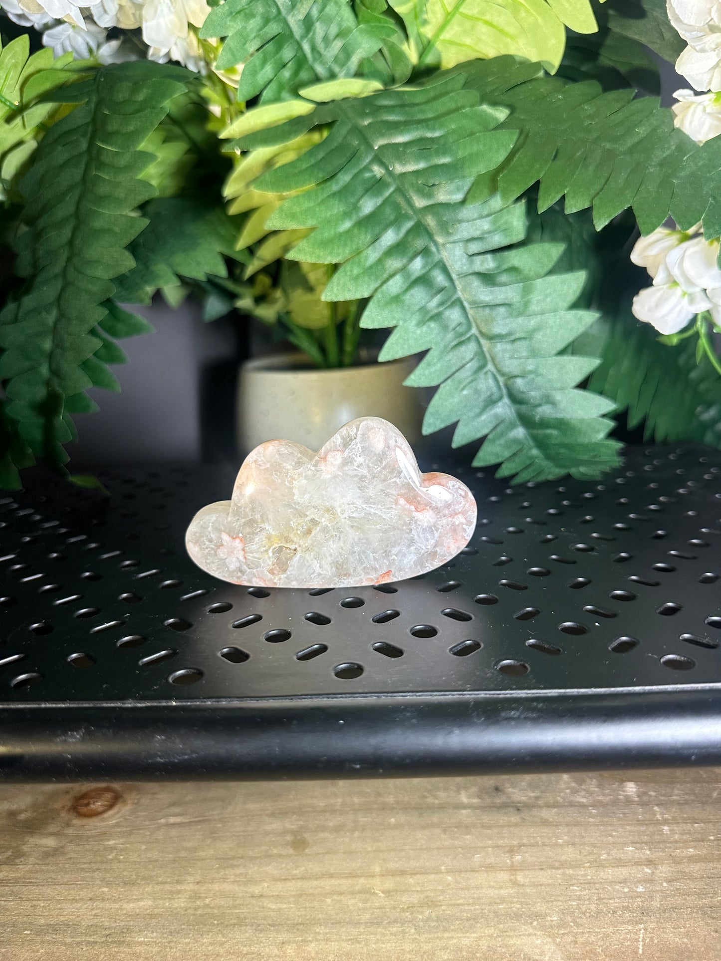 Flower Agate Lotus Crystal Sculpture