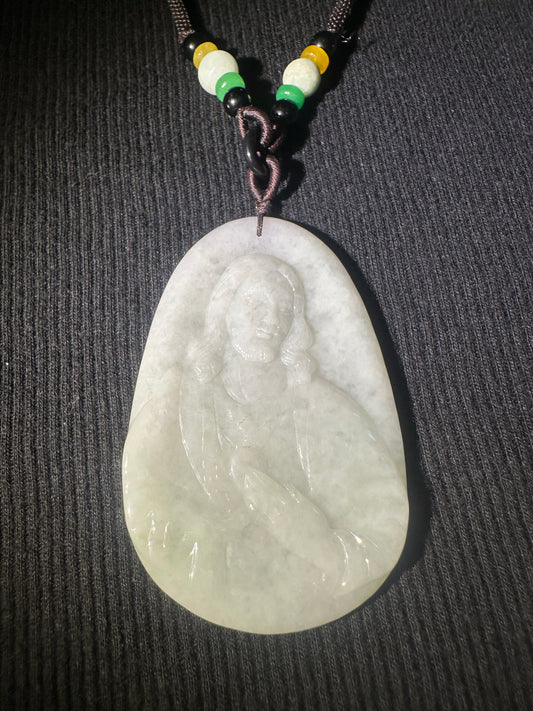 Jadeite “Jesus” Pendant