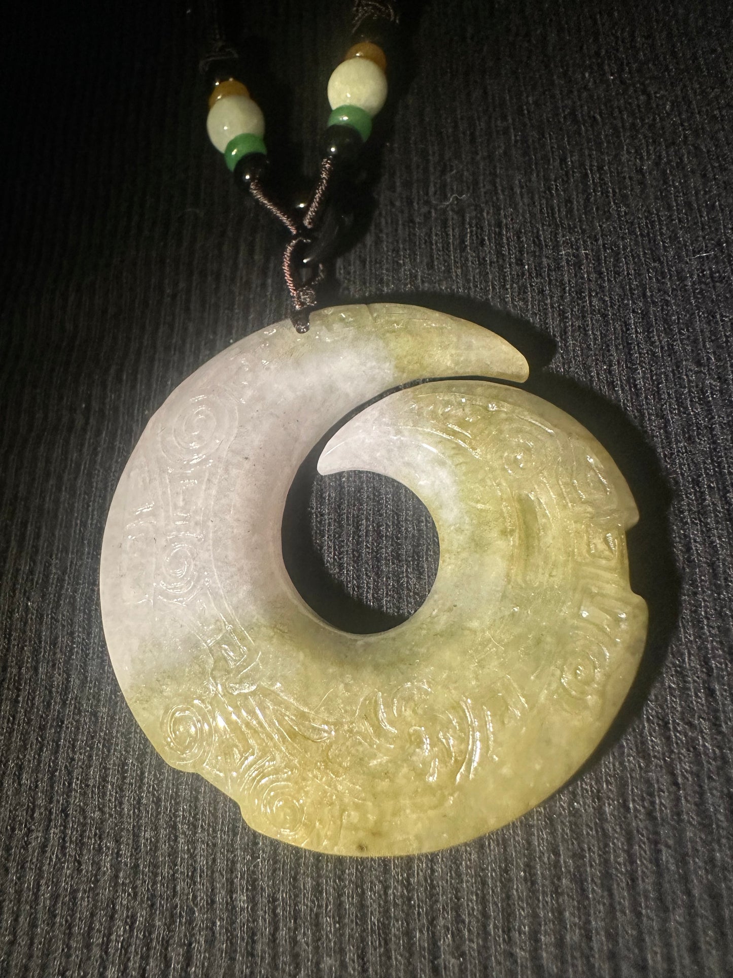 Jadeite “Unalome” Pendant