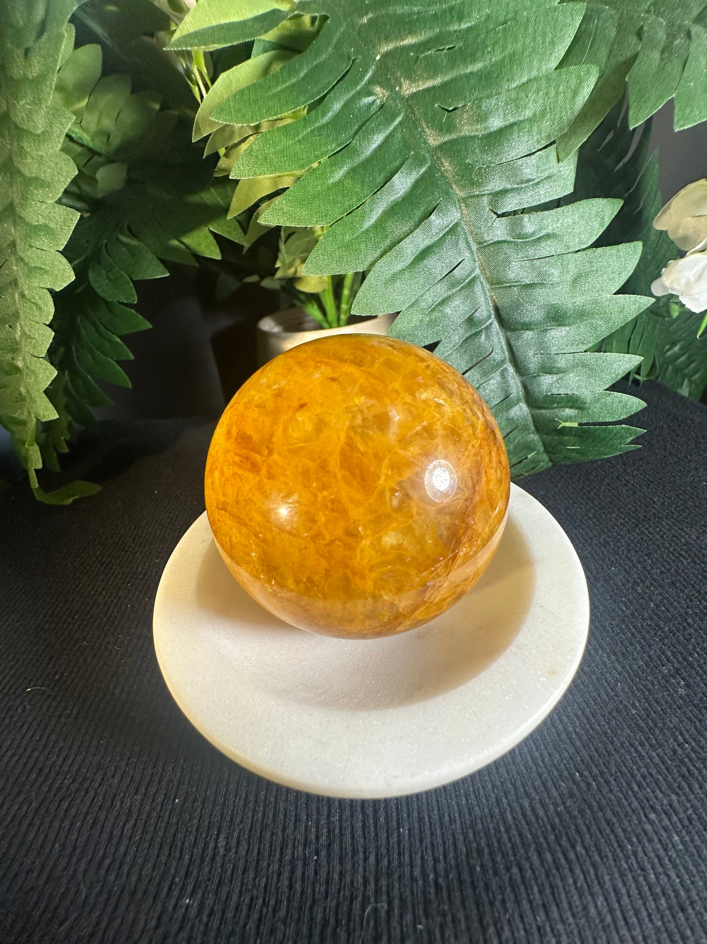 Golden Healer Quartz Crystal Sphere