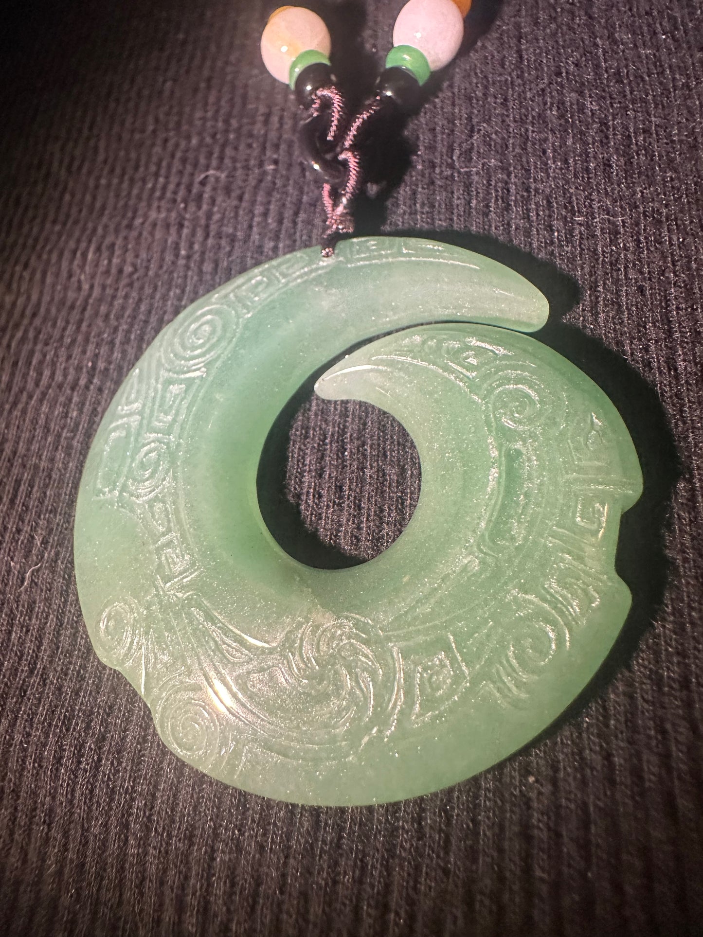 Aventurine “Unalome” Pendant