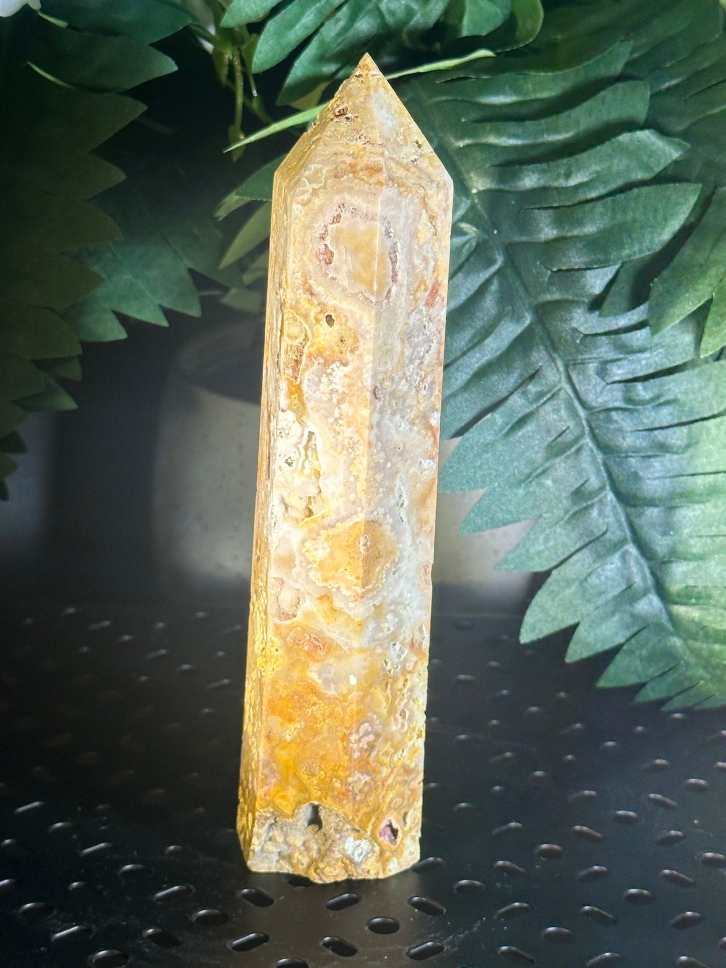 Natural Orca Agate Obelisk/Crsytal Tower