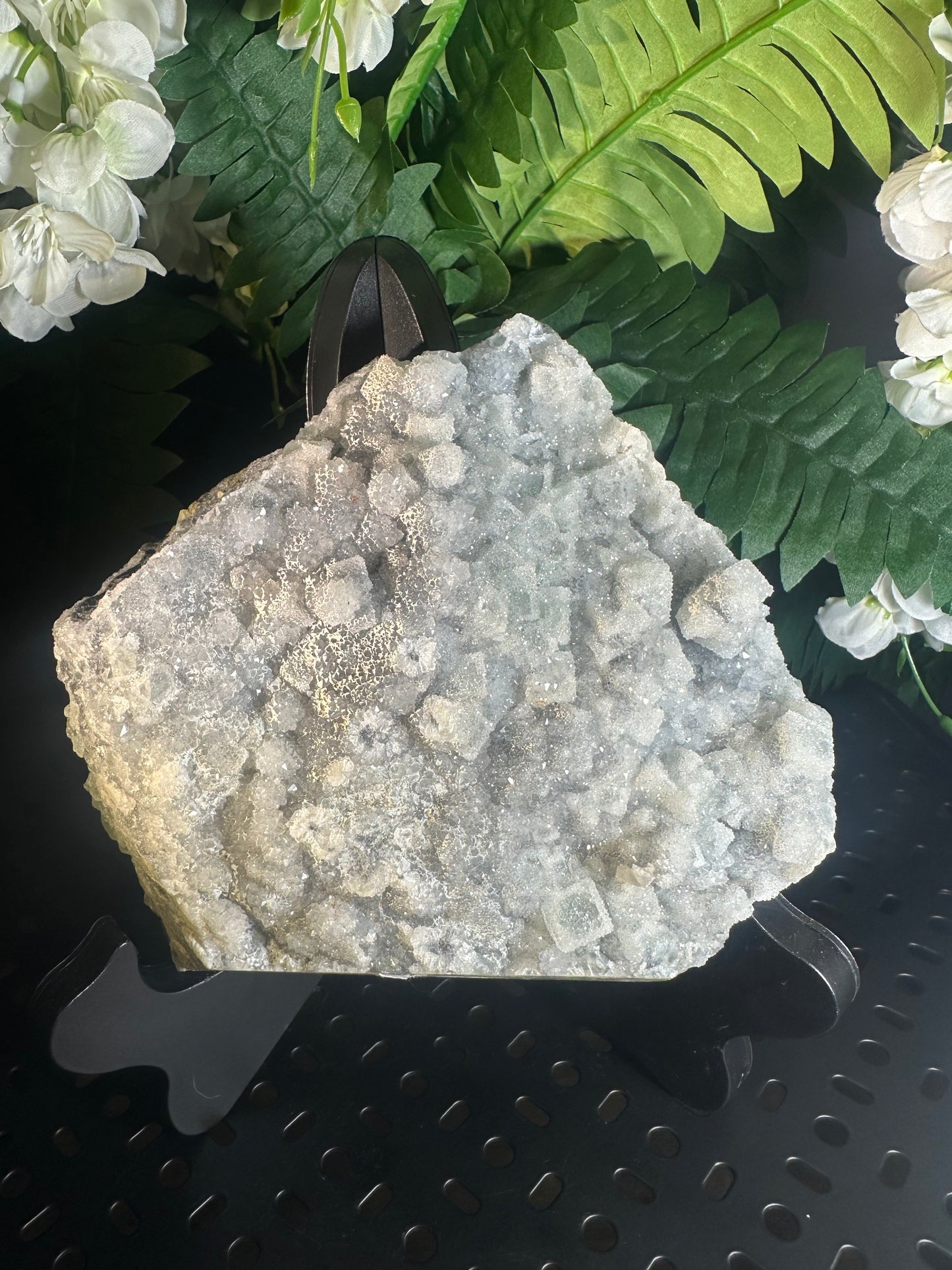 Natural sugarcoated Fluorite Cluster (Crystal Geode)