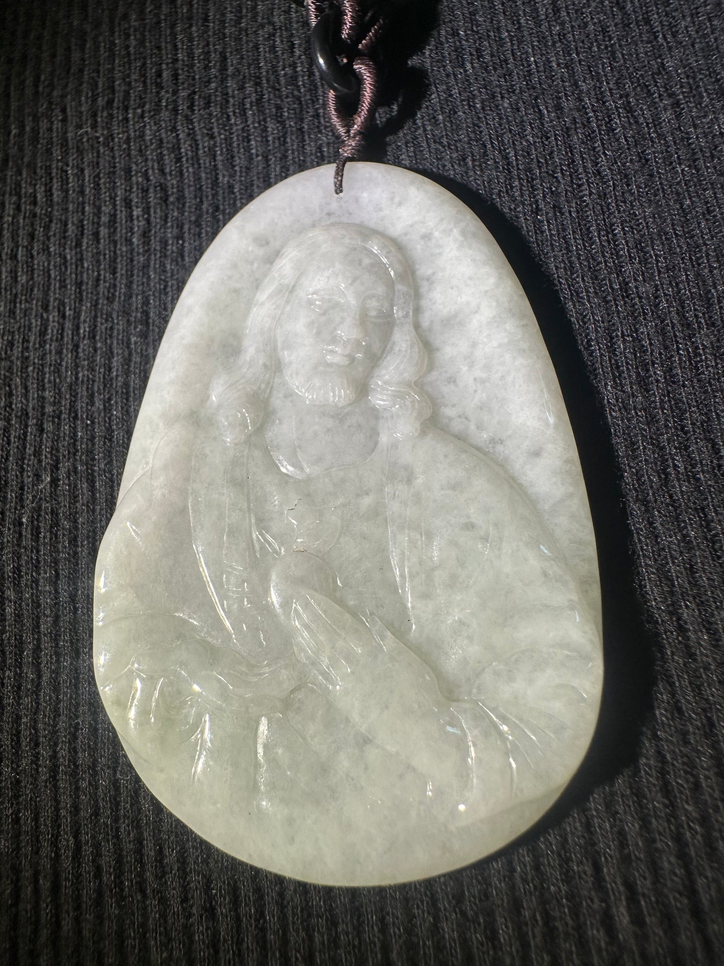 Jadeite “Jesus” Pendant