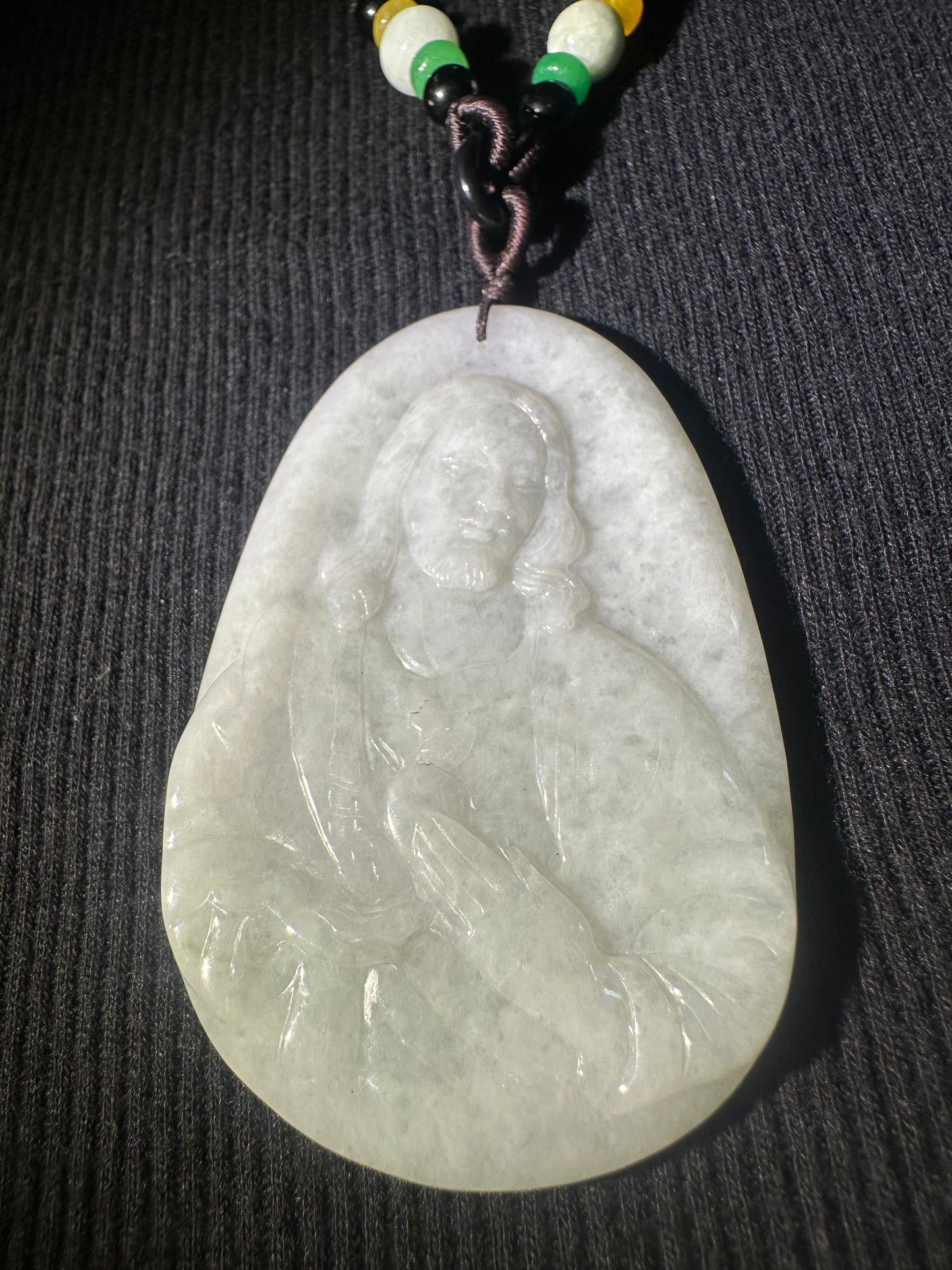 Jadeite “Jesus” Pendant