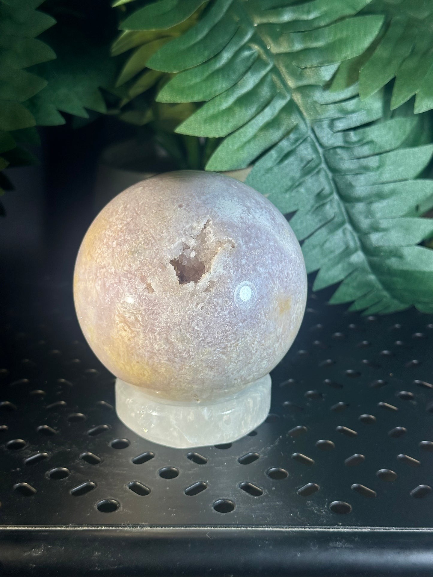 Cotton Candy Agate Crystal Sphere