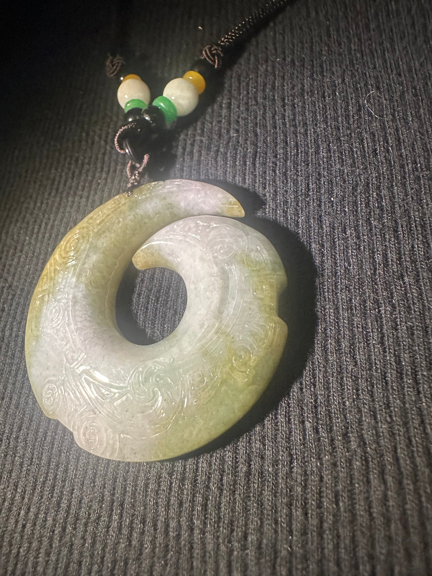 Jadeite “Unalome” Pendant