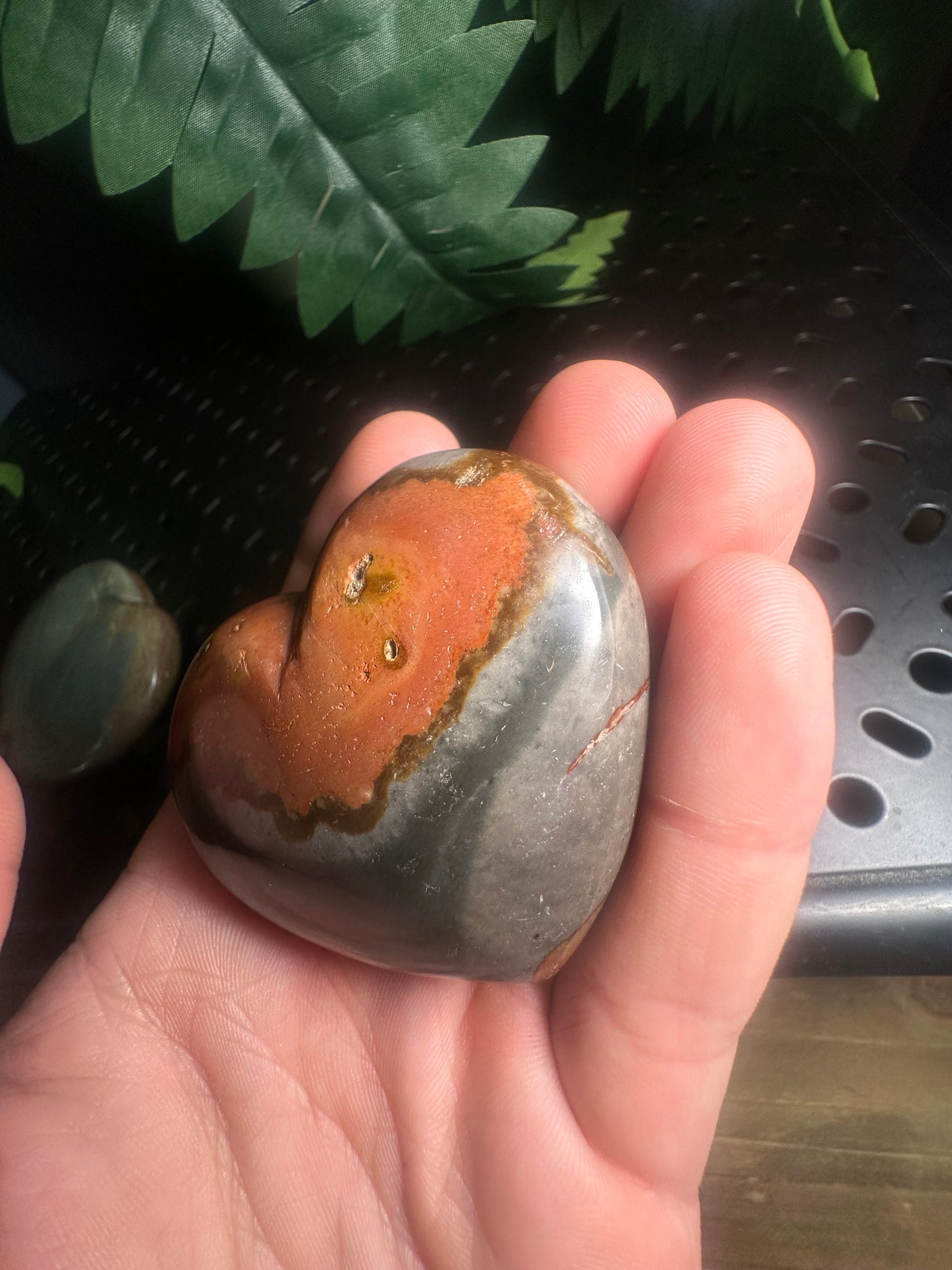 Polychrome Jasper Crystal Hearts