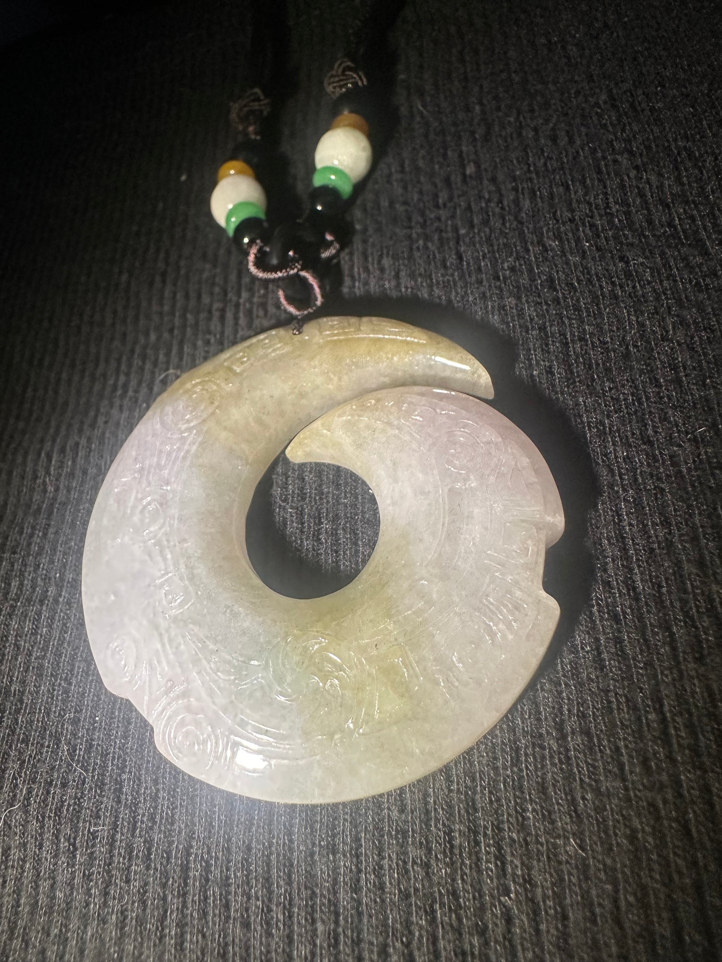 Jadeite “Unalome” Pendant