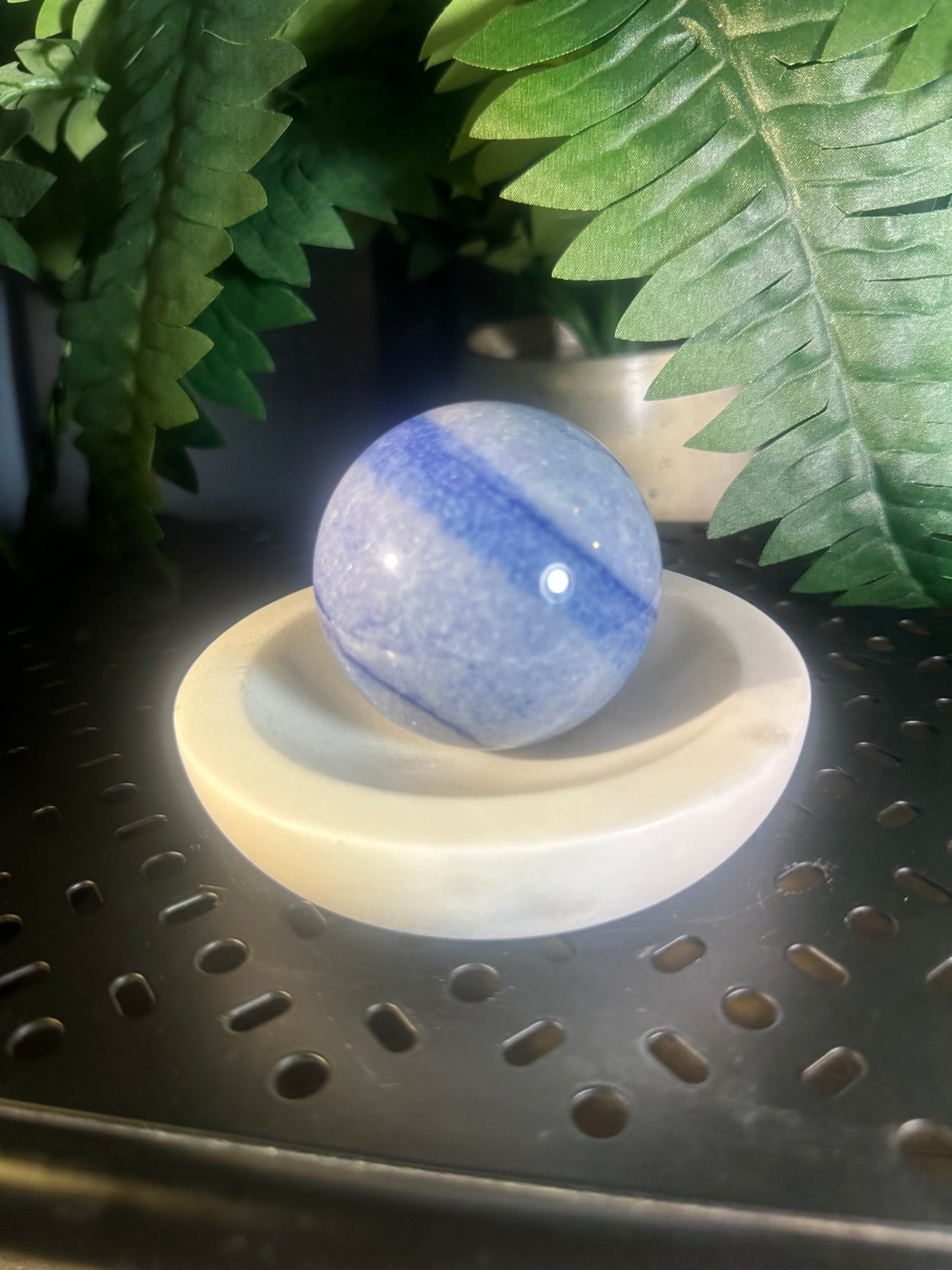 Vivid Blue Aventurine Crystal Sphere