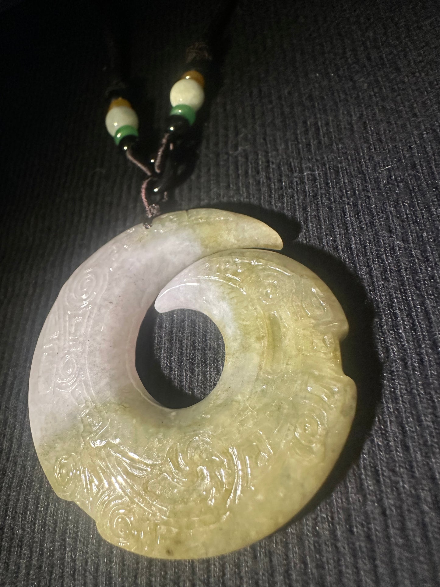 Jadeite “Unalome” Pendant