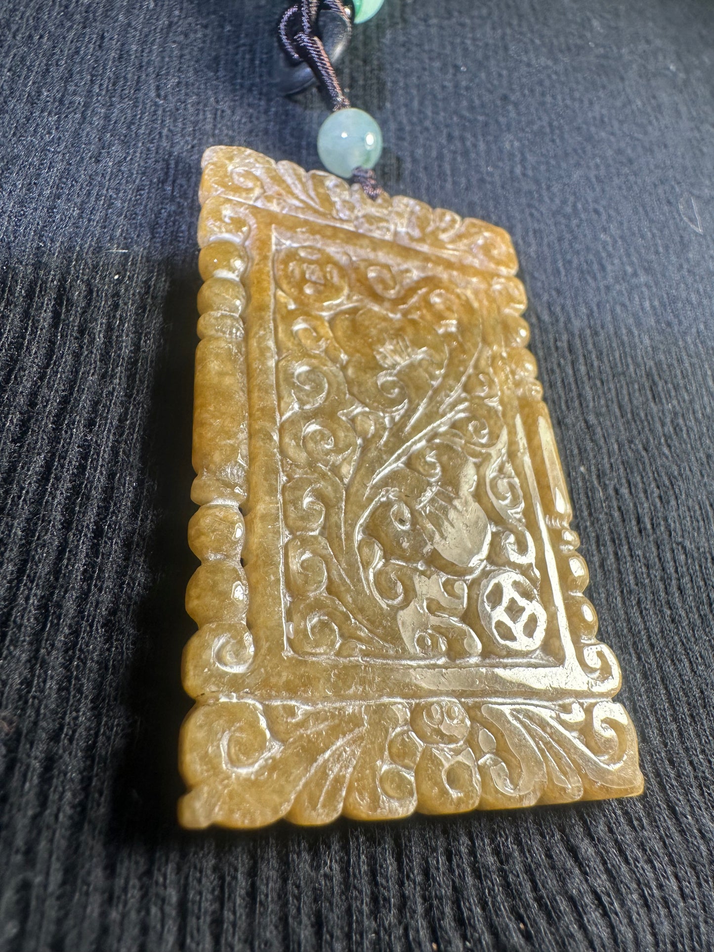 Jadeite “Ferns” Pendant