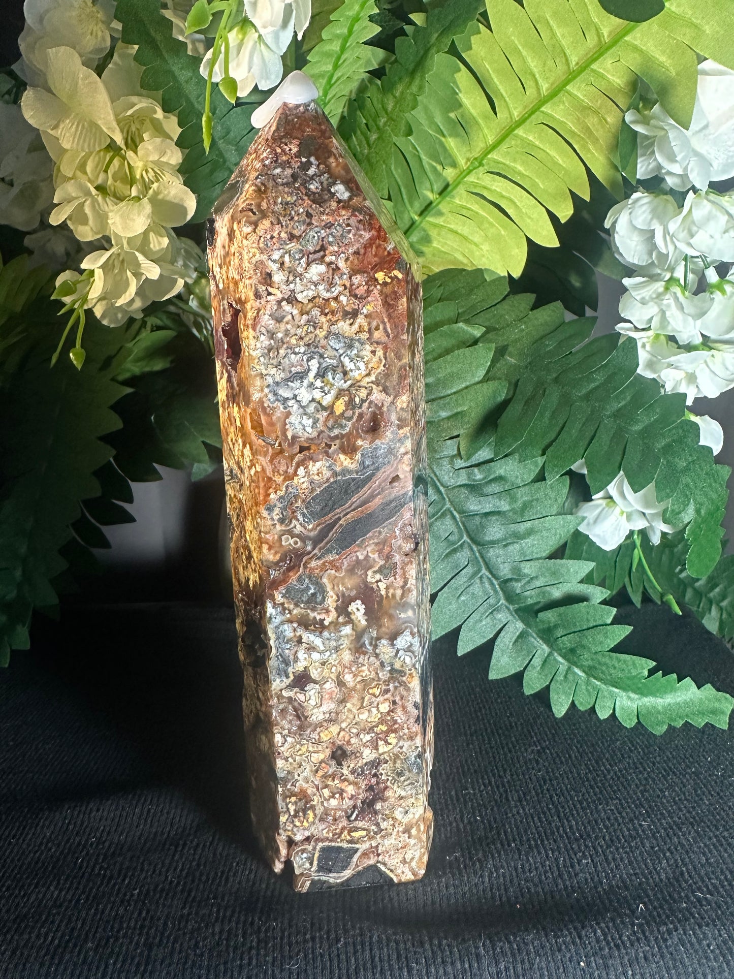 Mixed/Black Tourmaline Crystal Obelisk