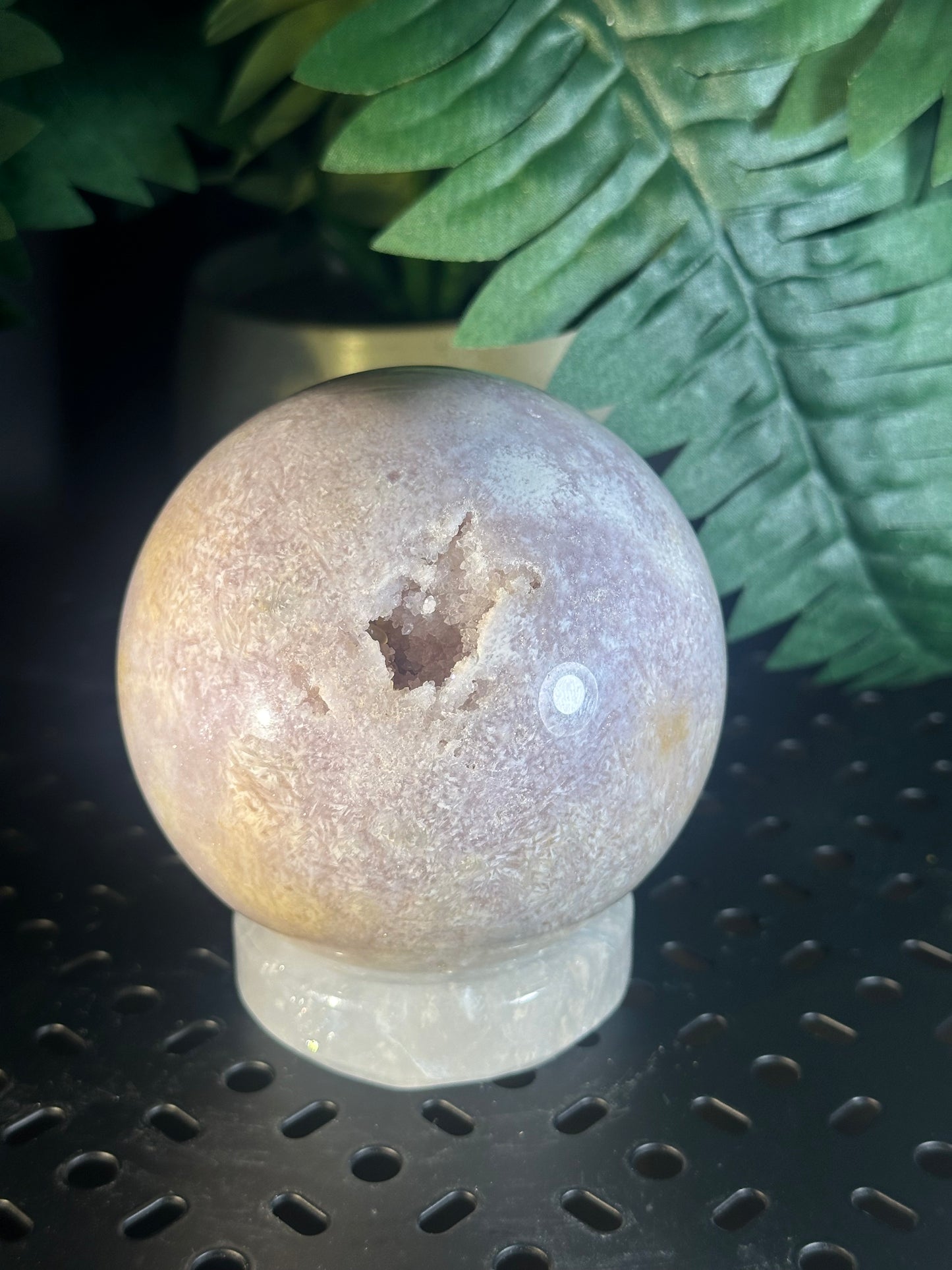 Cotton Candy Agate Crystal Sphere