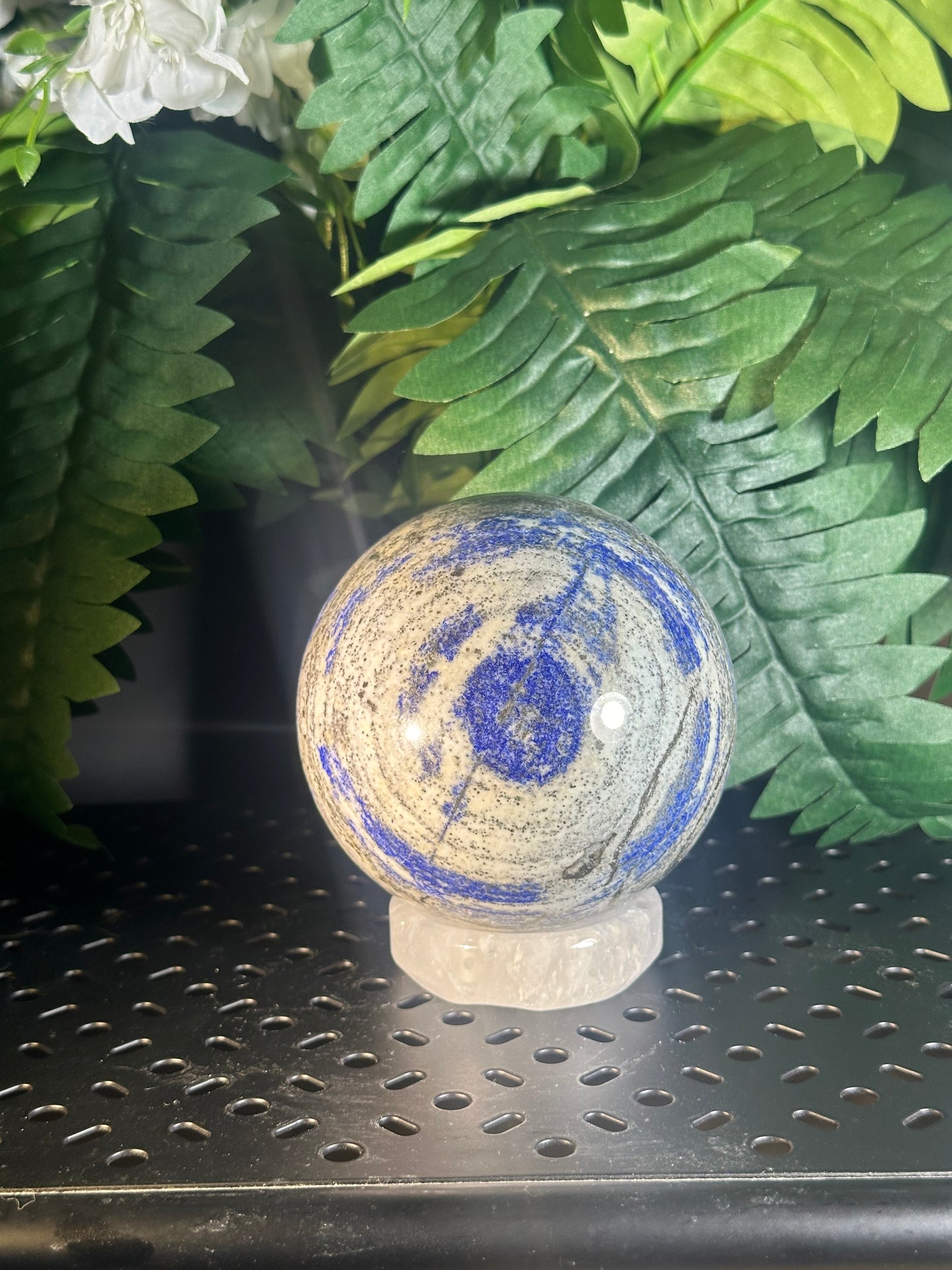 Natural Lapis Lazuli Crystal Sphere