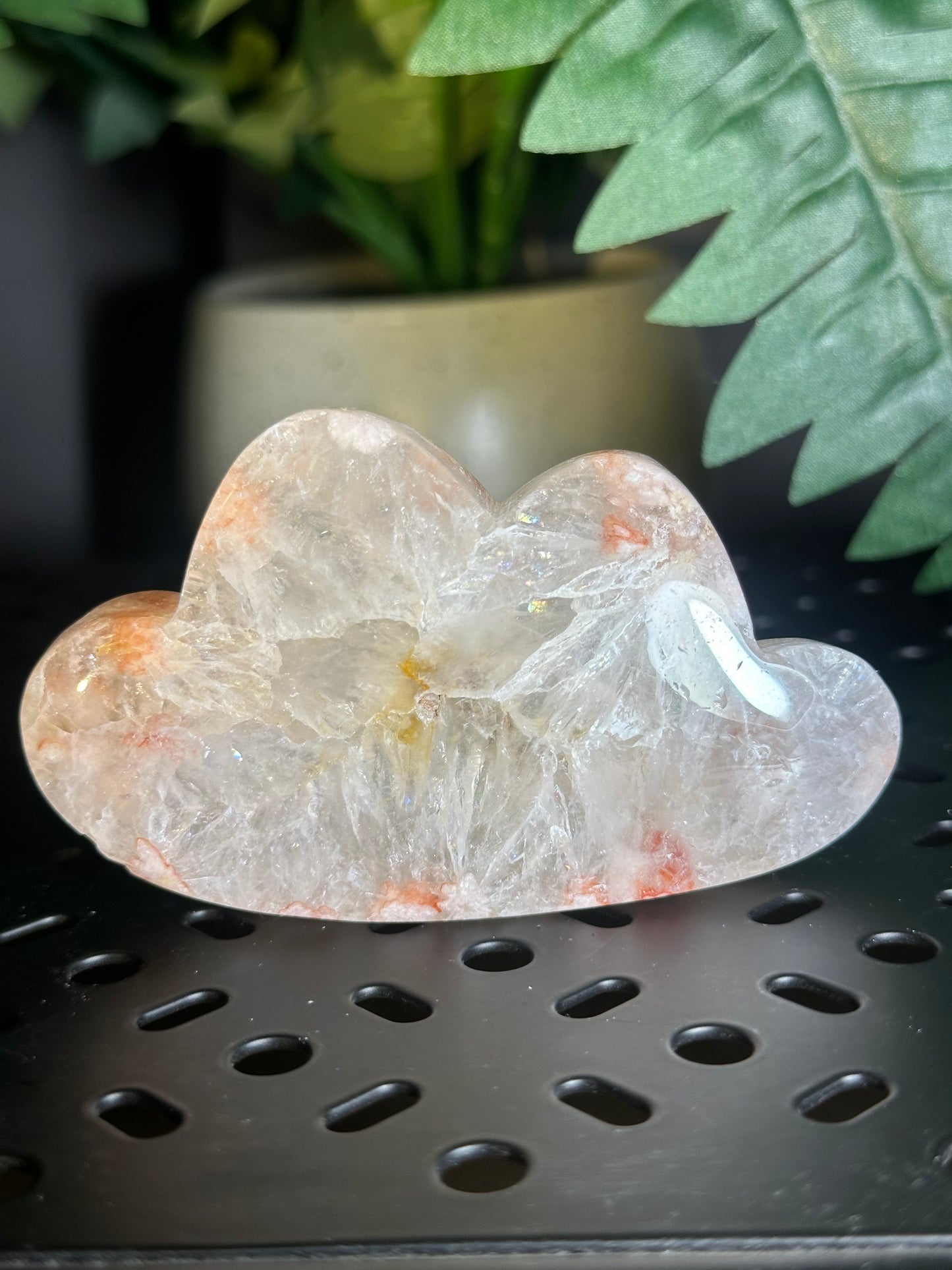 Flower Agate Lotus Crystal Sculpture