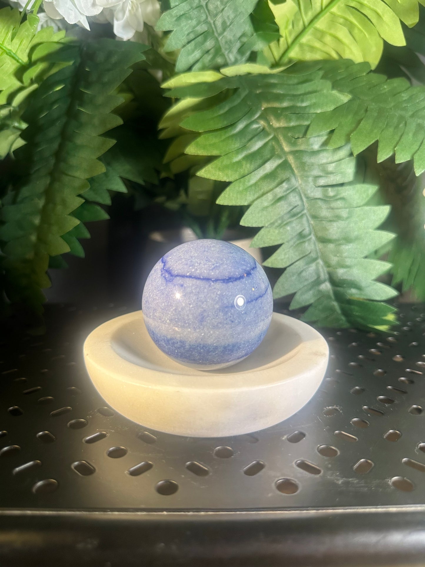 Vivid Blue Aventurine Crystal Sphere