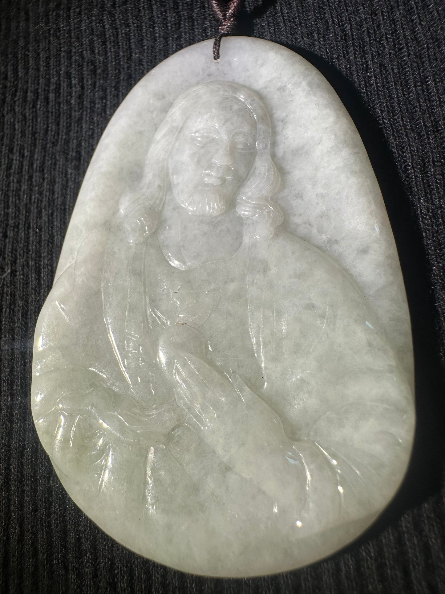 Jadeite “Jesus” Pendant