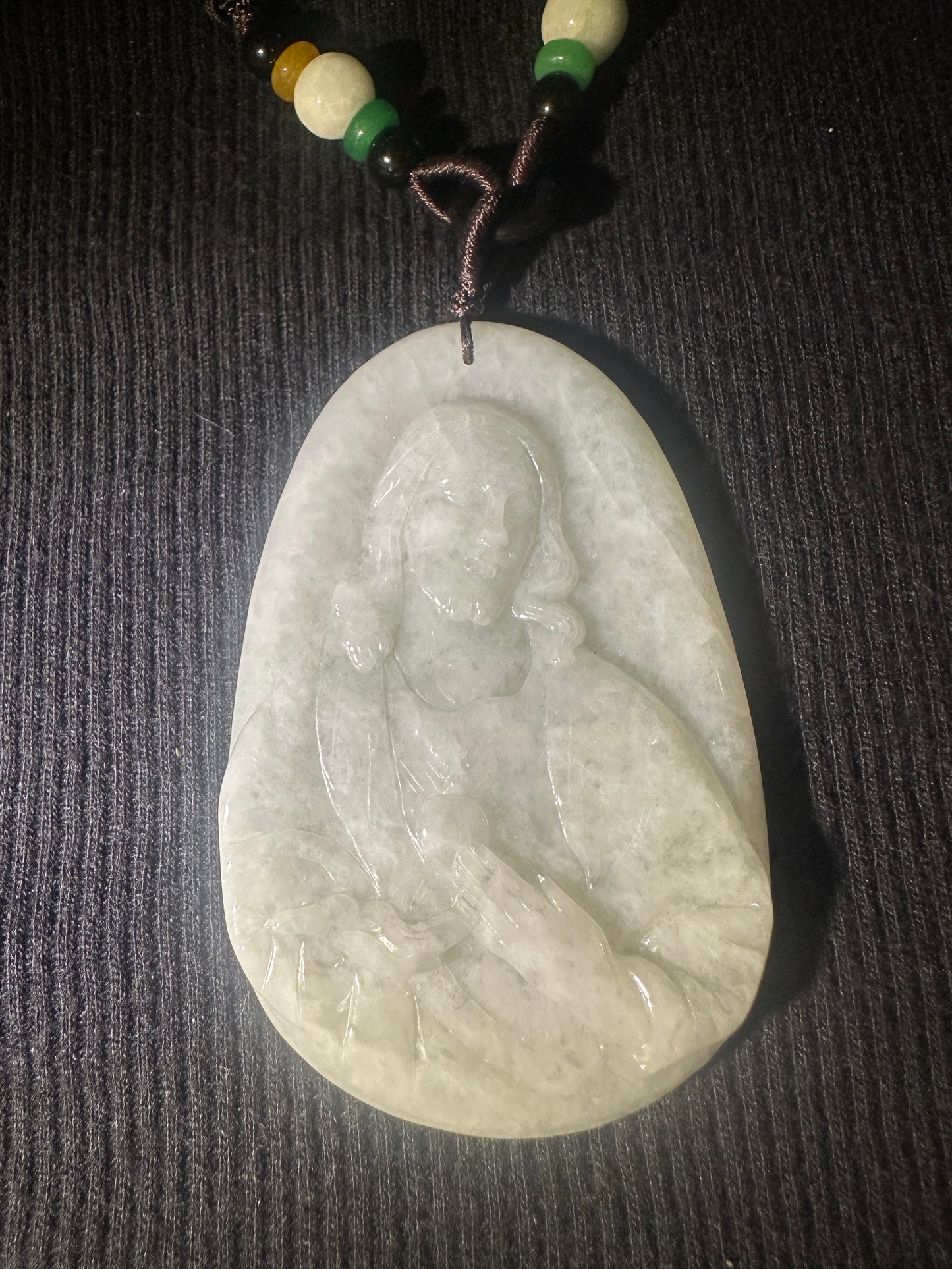 Jadeite “Jesus” Pendant