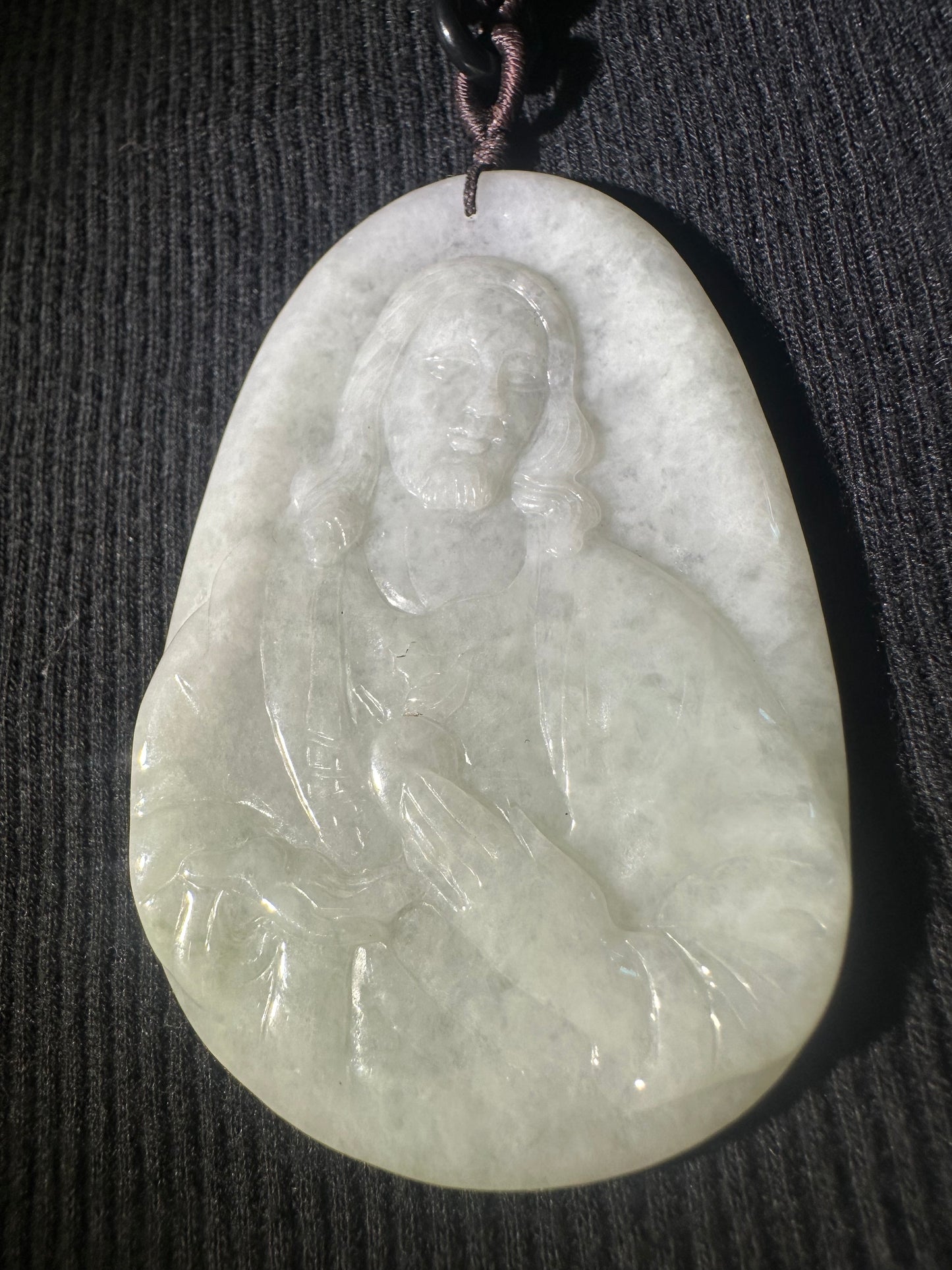 Jadeite “Jesus” Pendant