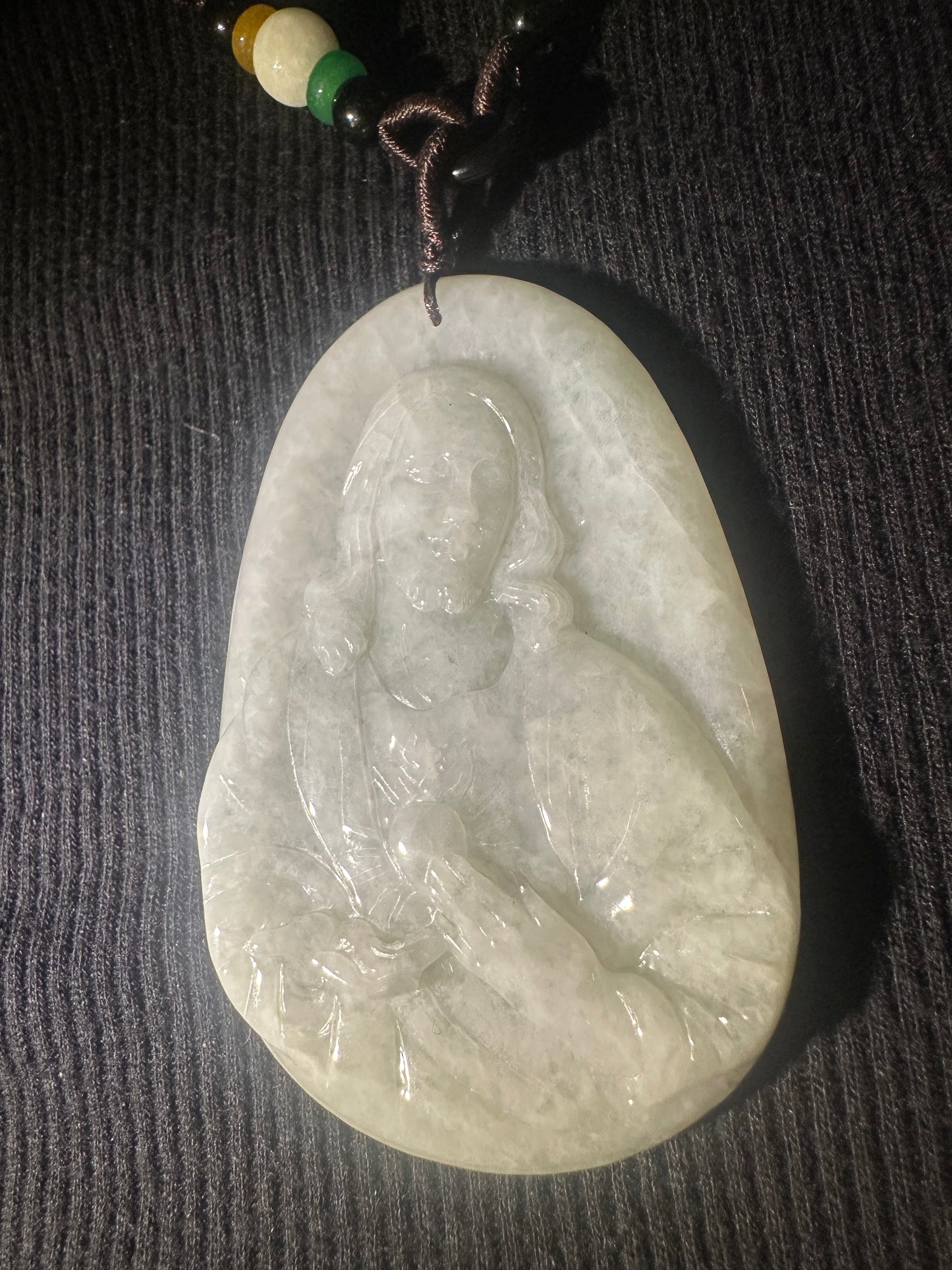 Jadeite “Jesus” Pendant