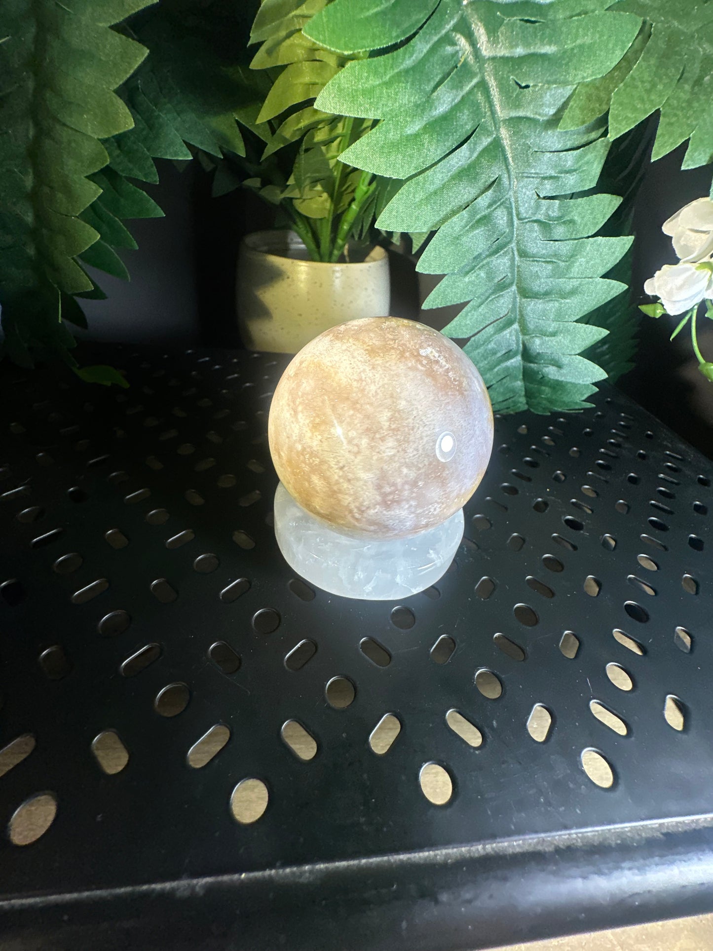 Cotton Candy Agate Crystal Sphere