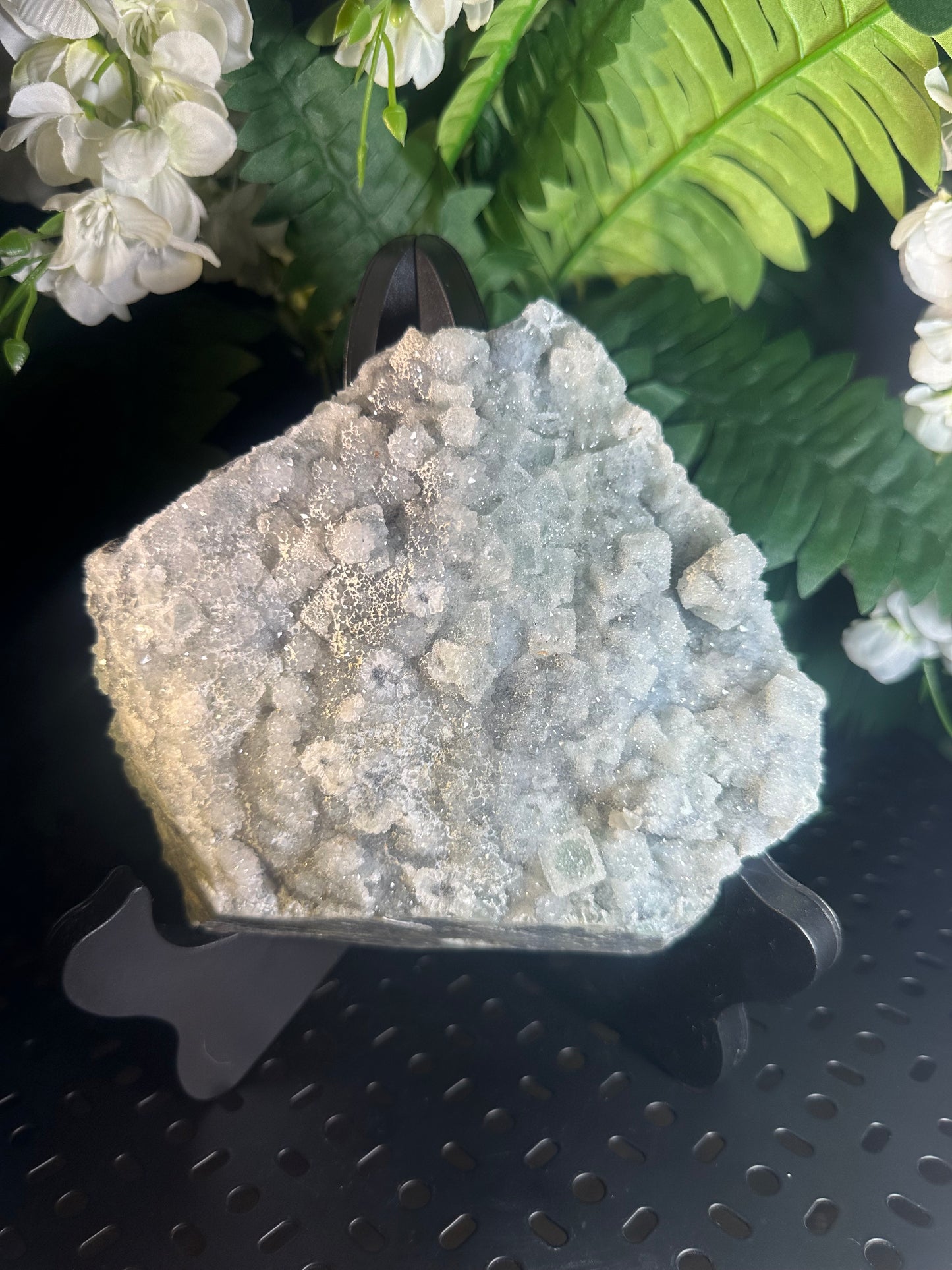 Natural sugarcoated Fluorite Cluster (Crystal Geode)