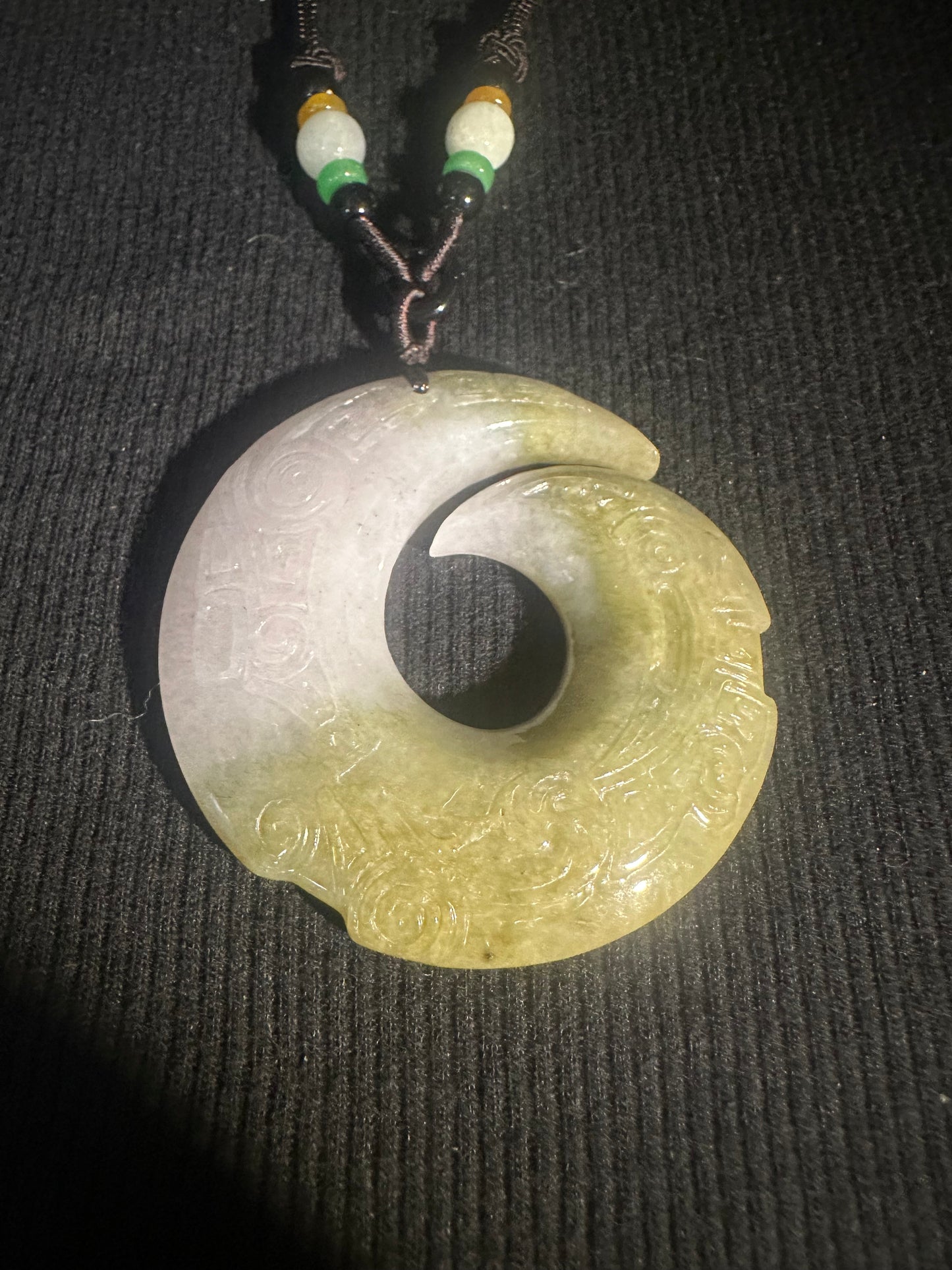 Jadeite “Unalome” Pendant