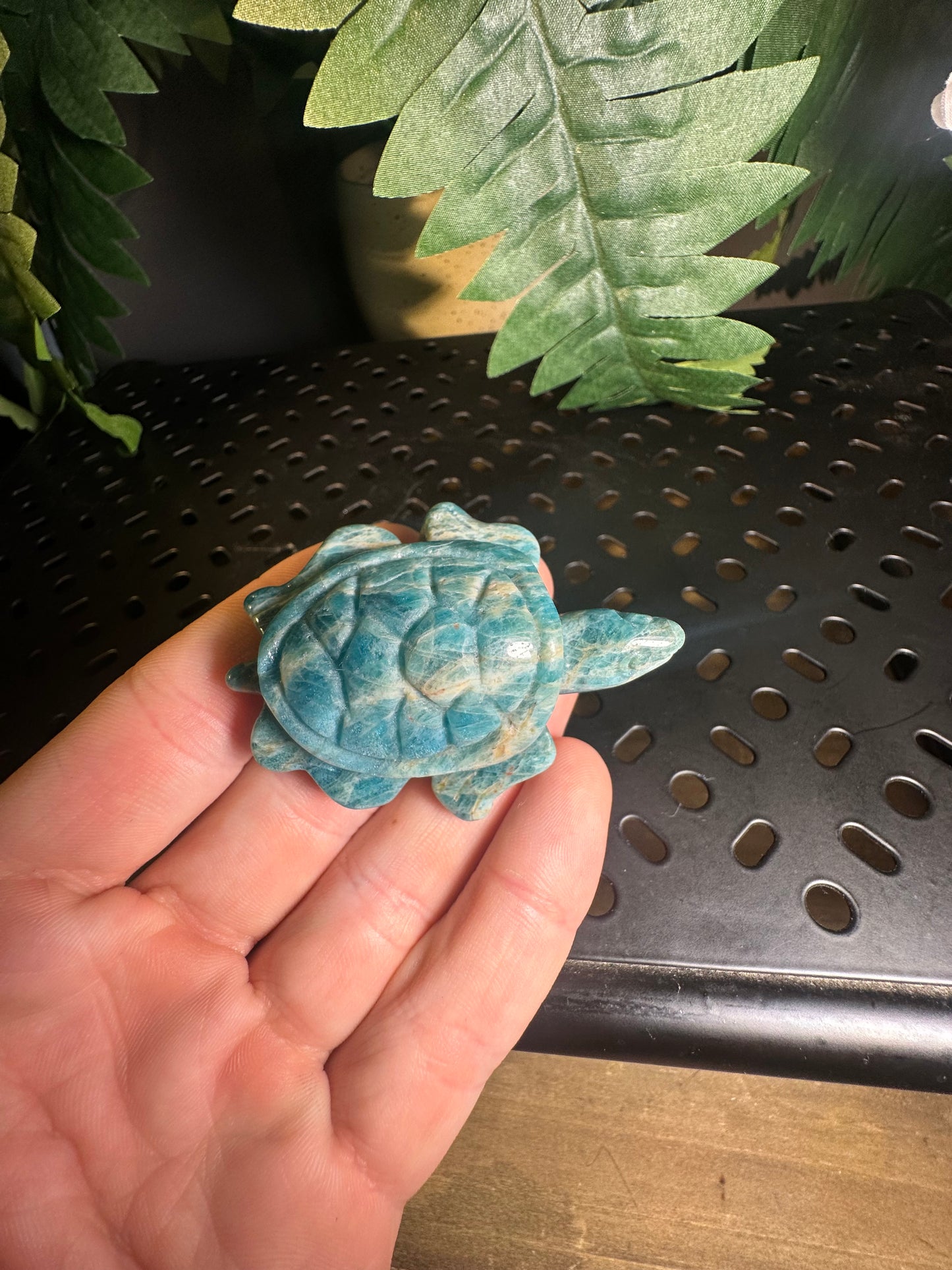 Amazonite Turtle Crystal Sculpture