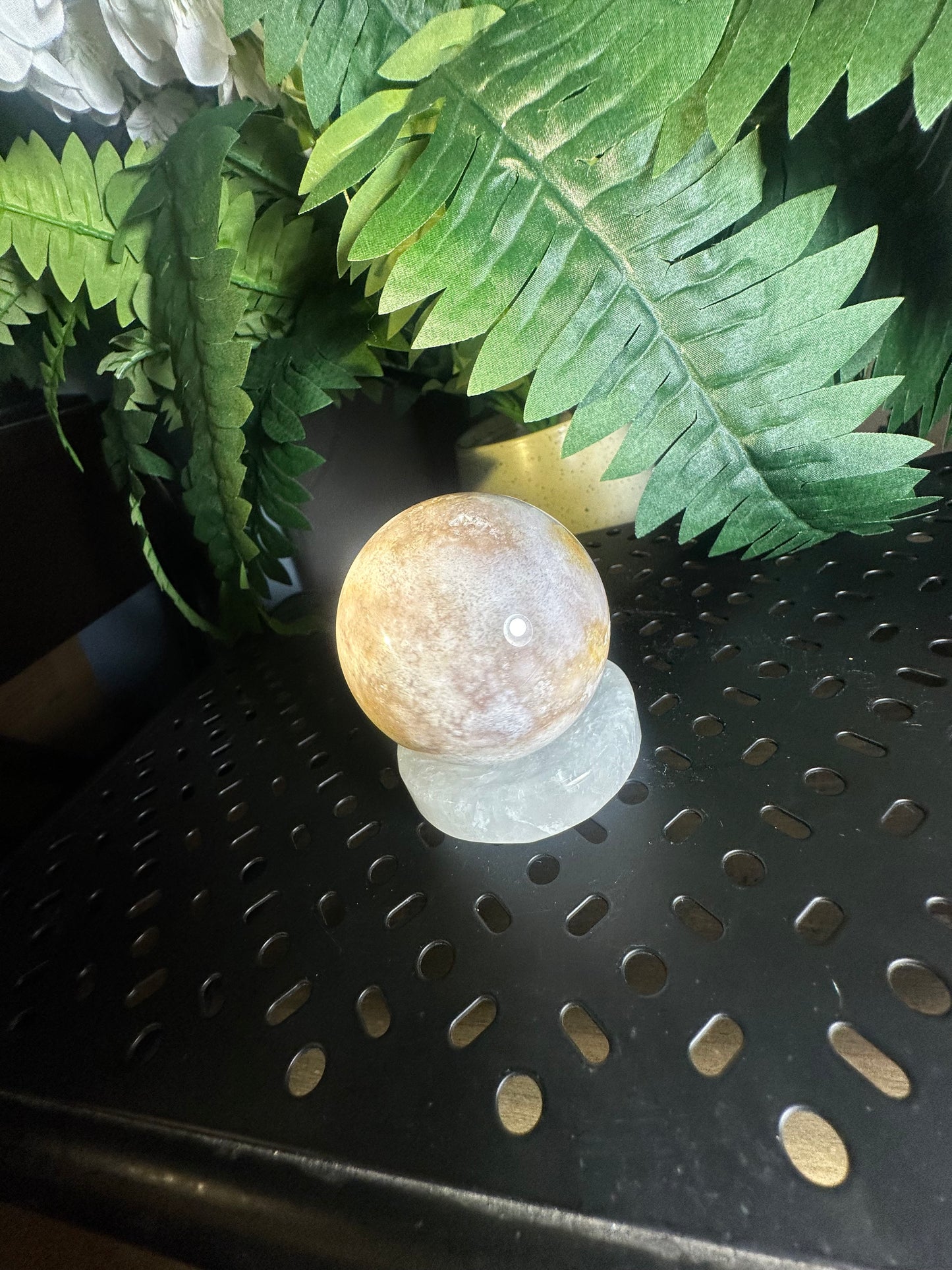 Cotton Candy Agate Crystal Sphere