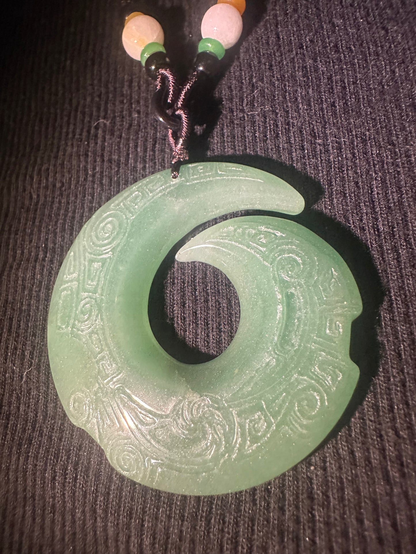 Aventurine “Unalome” Pendant