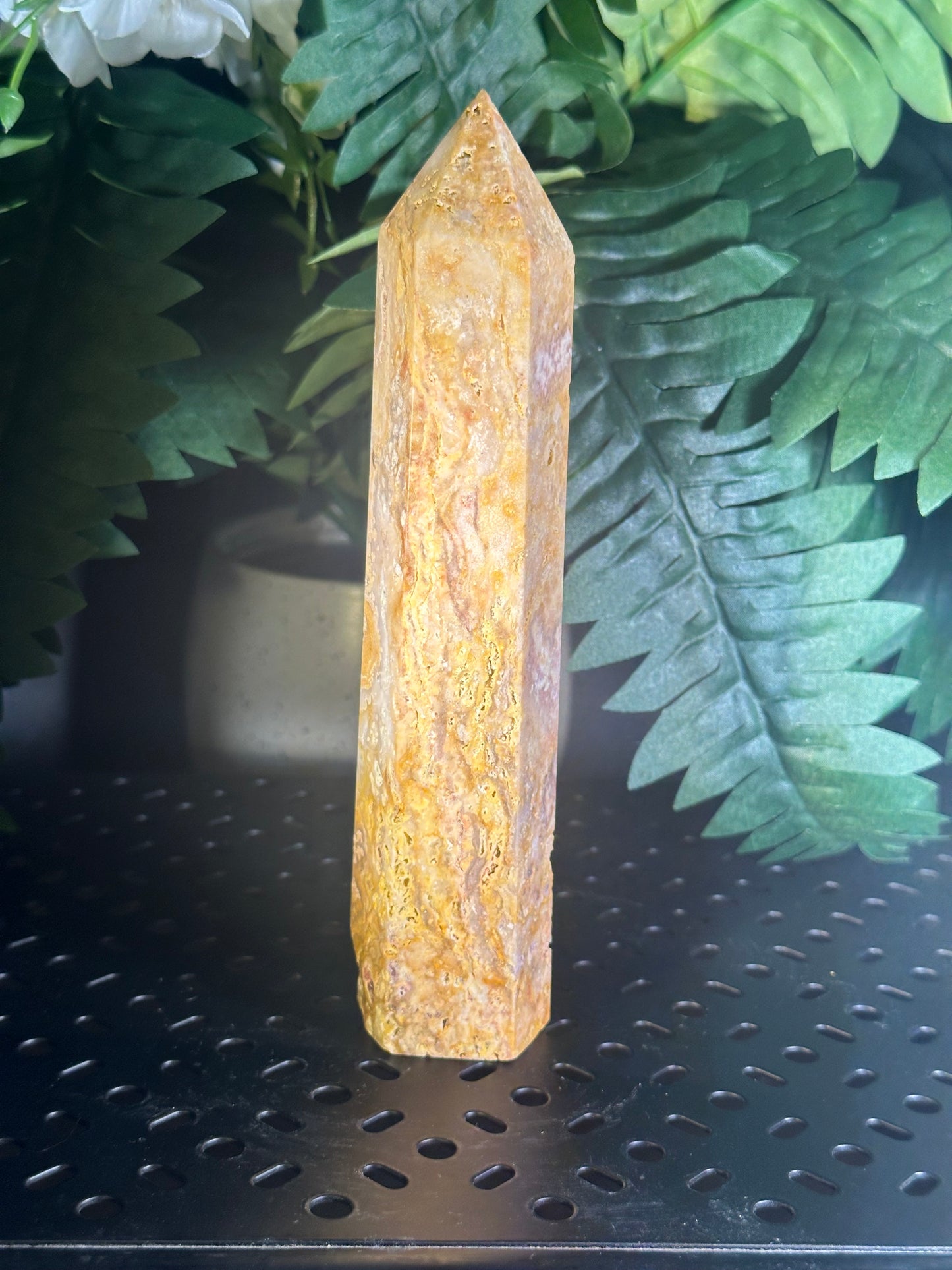 Natural Orca Agate Obelisk/Crsytal Tower