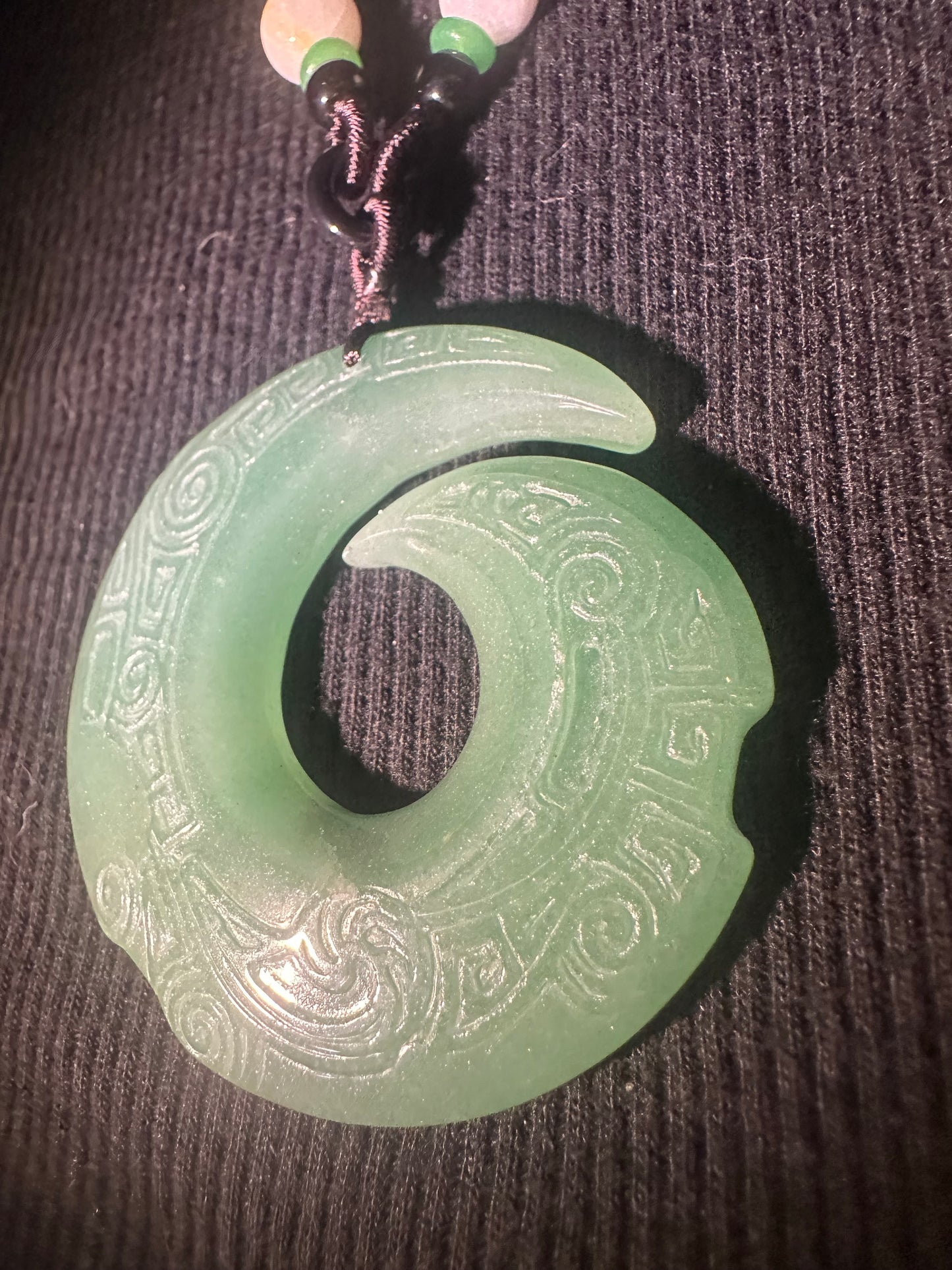 Aventurine “Unalome” Pendant