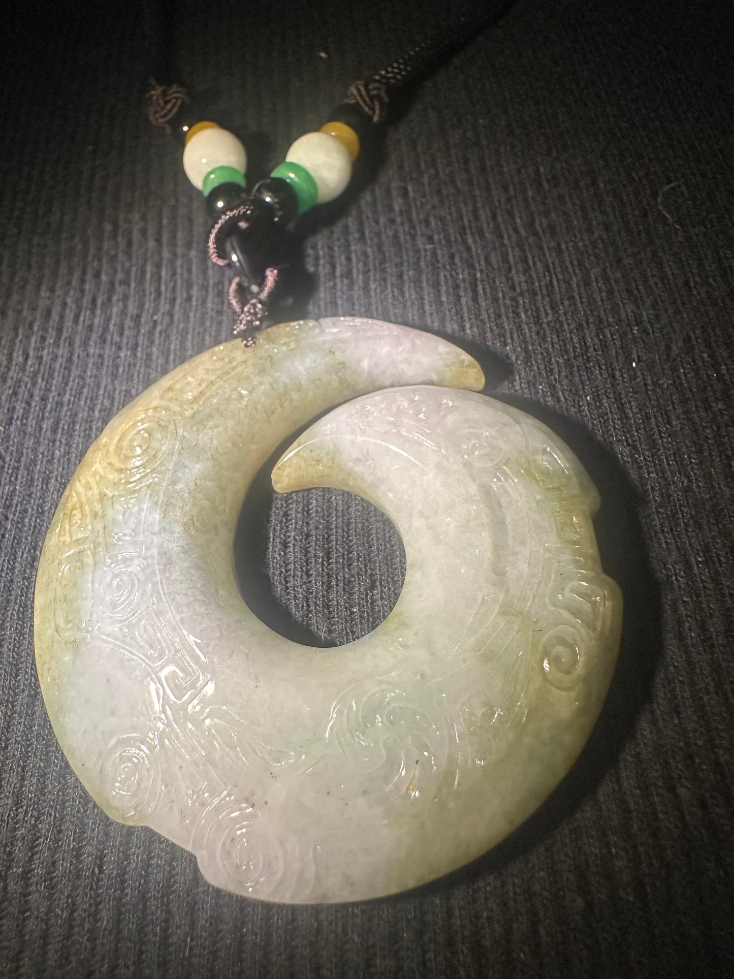 Jadeite “Unalome” Pendant