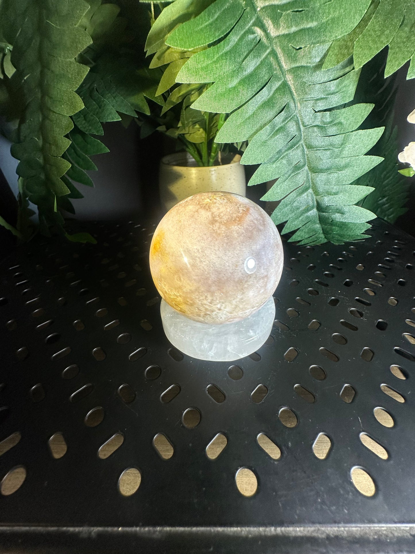 Cotton Candy Agate Crystal Sphere