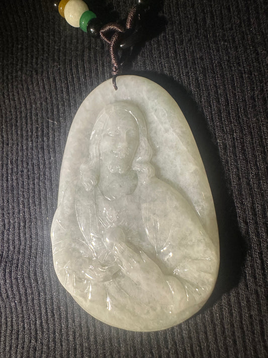 Jadeite “Jesus” Pendant