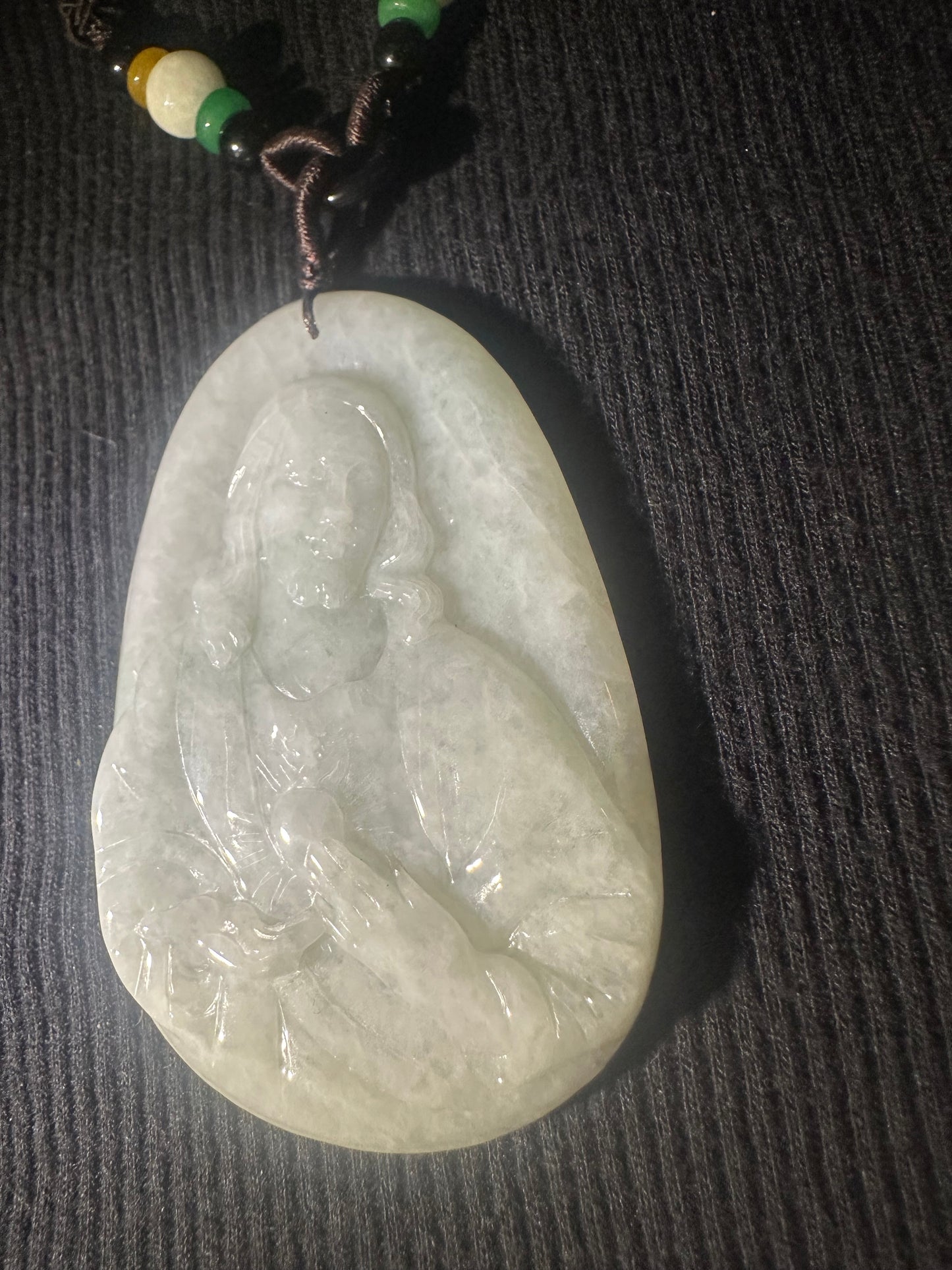 Jadeite “Jesus” Pendant